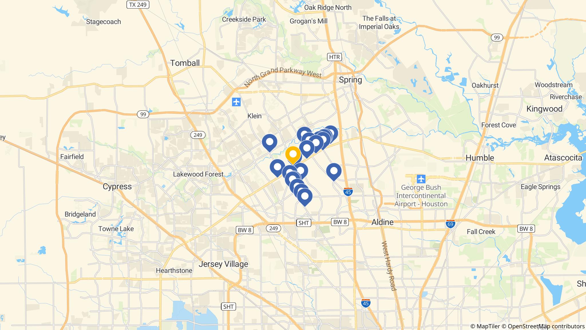 Street map of the ATM area