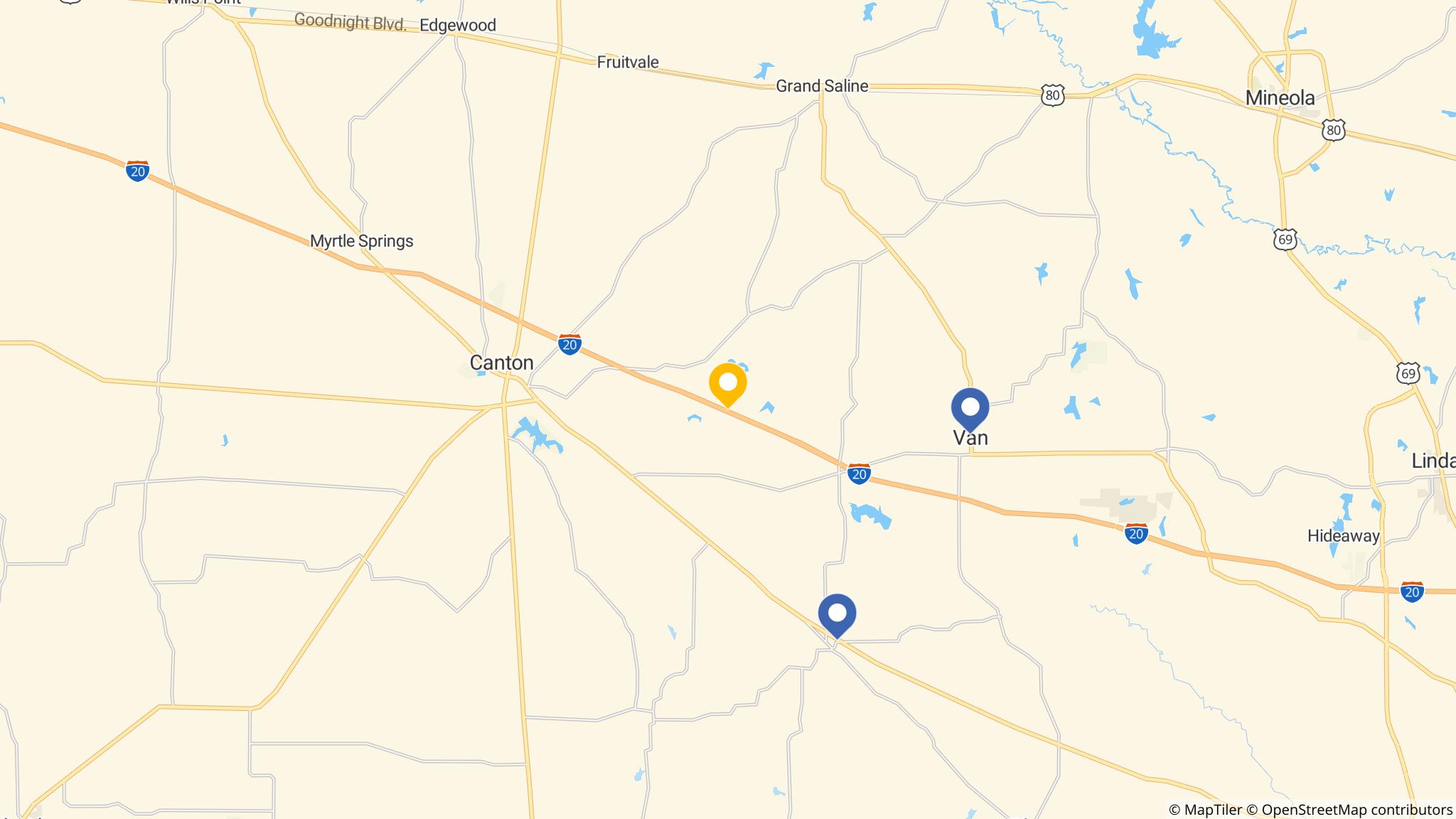 Street map of the ATM area