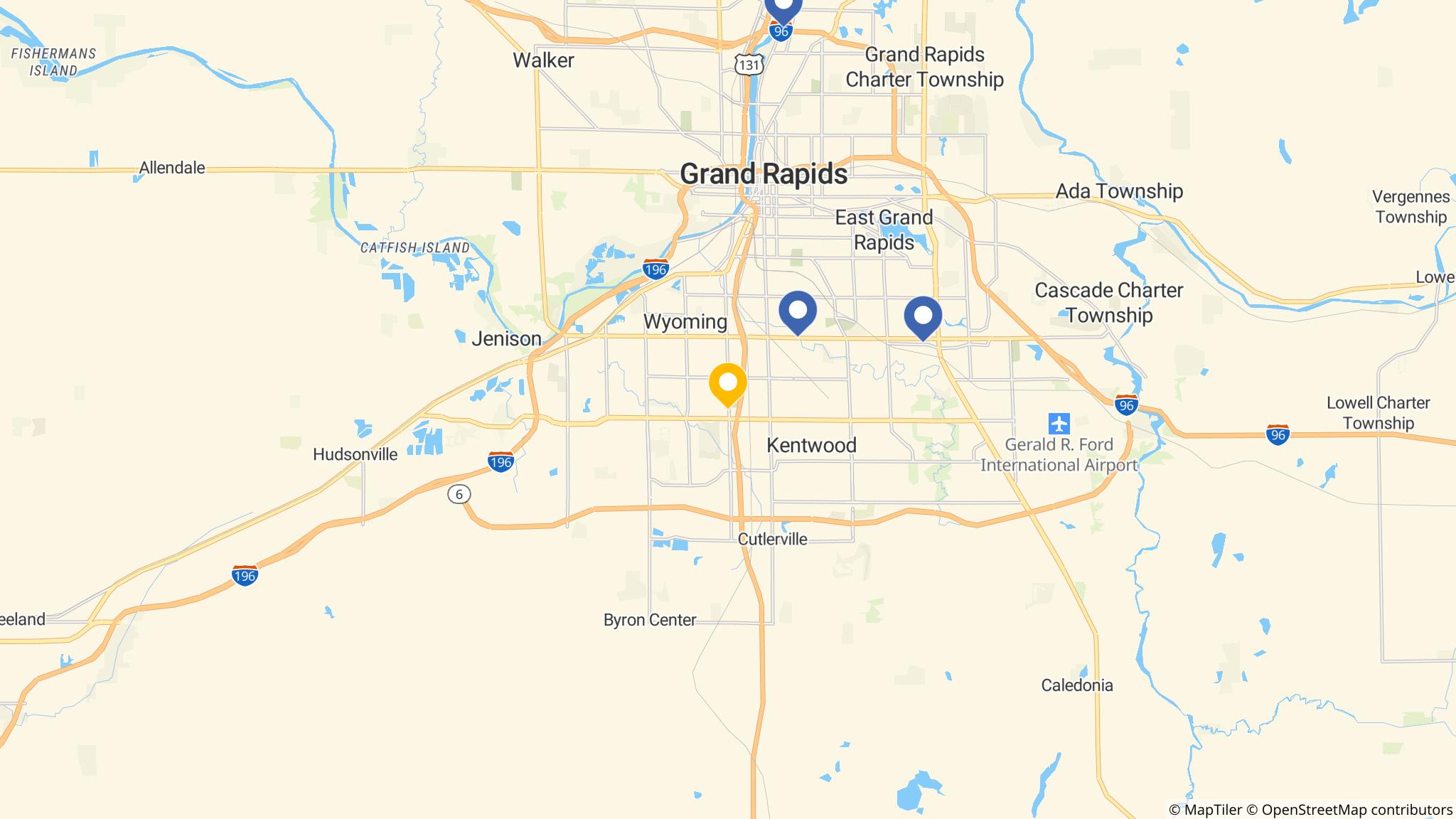 Street map of the ATM area