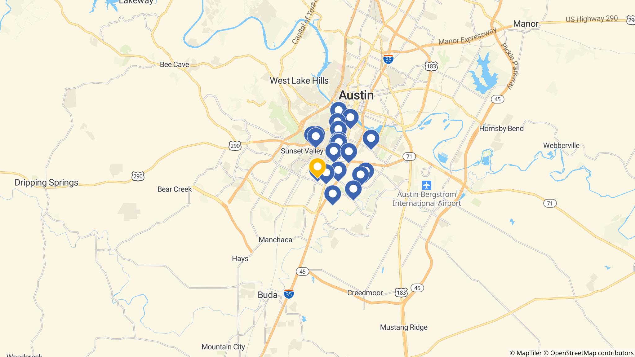 Street map of the ATM area