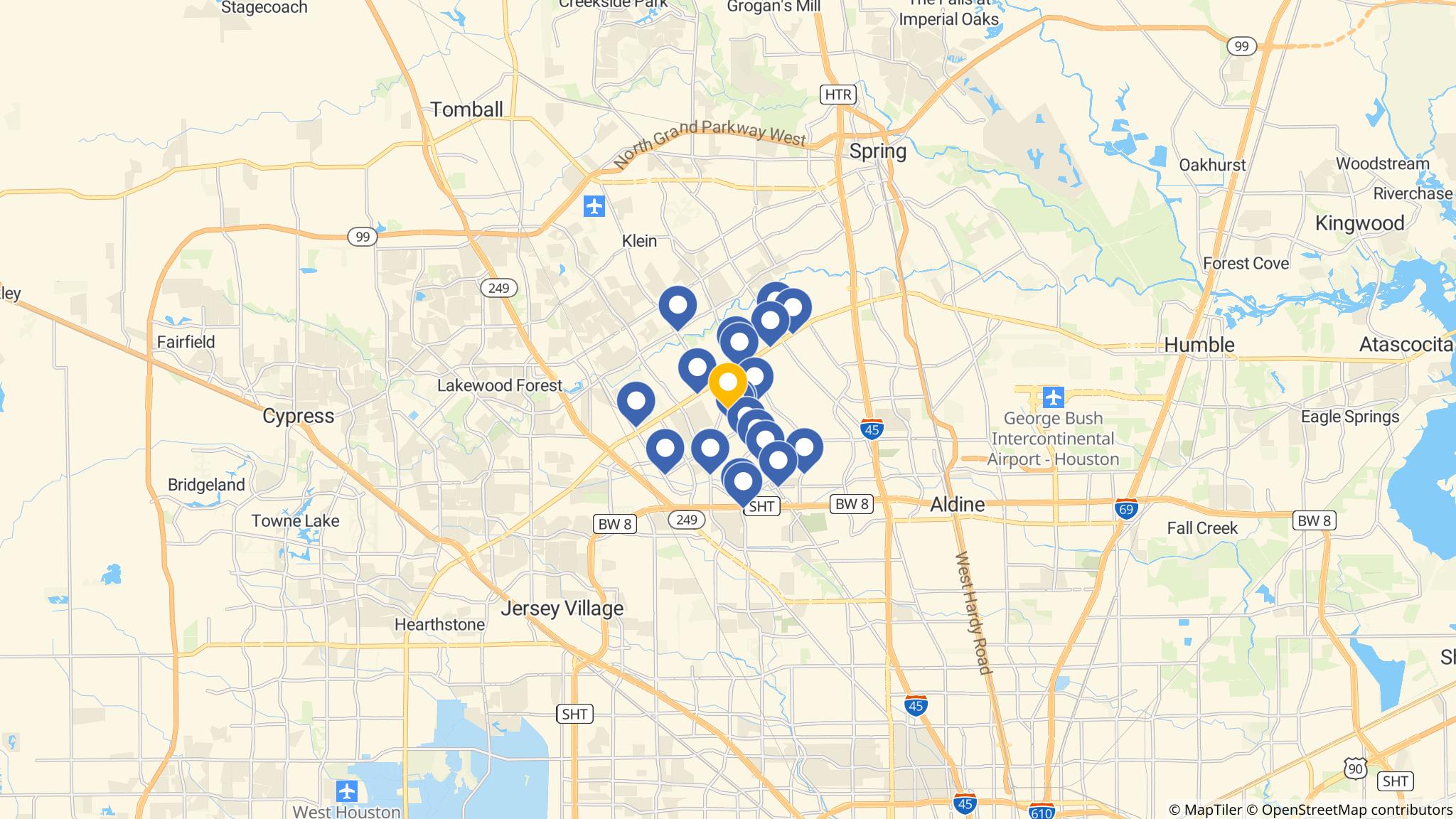 Street map of the ATM area