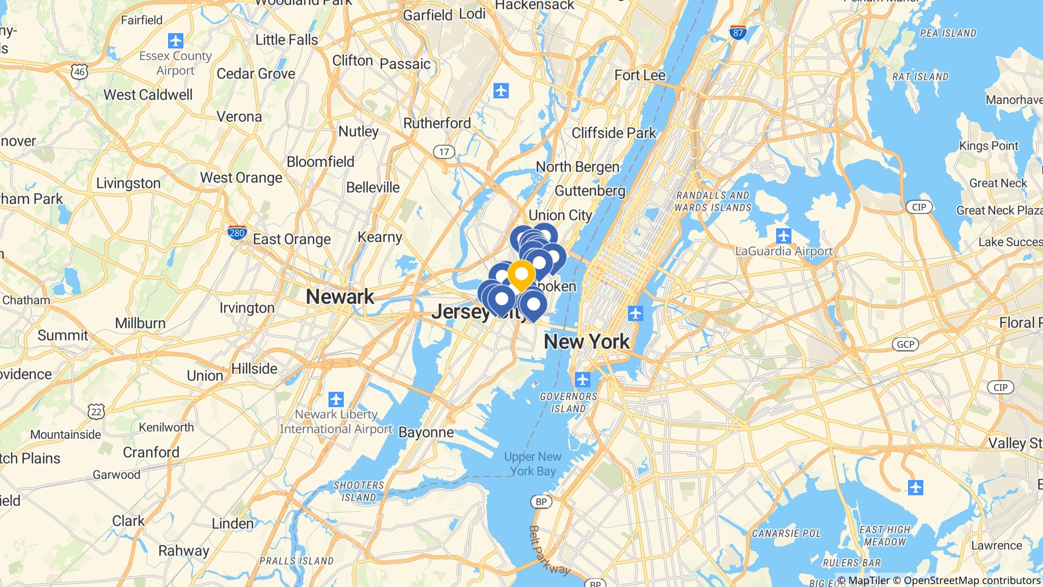 Street map of the ATM area