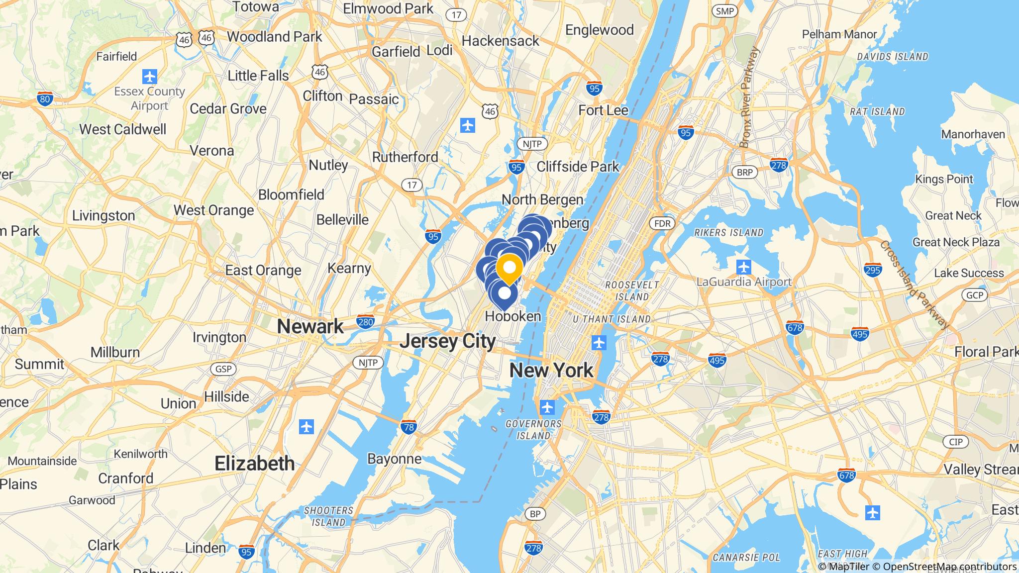 Street map of the ATM area