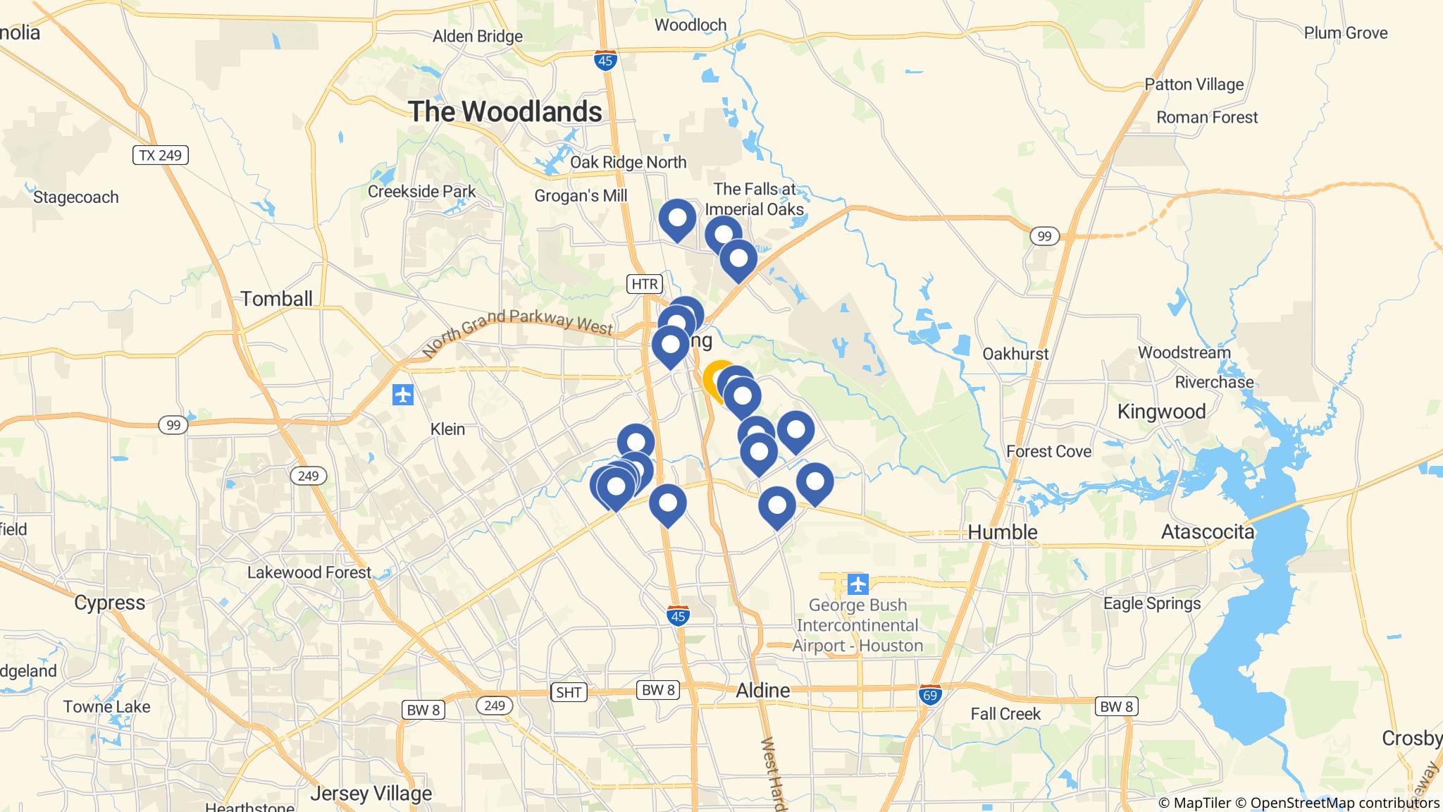 Street map of the ATM area