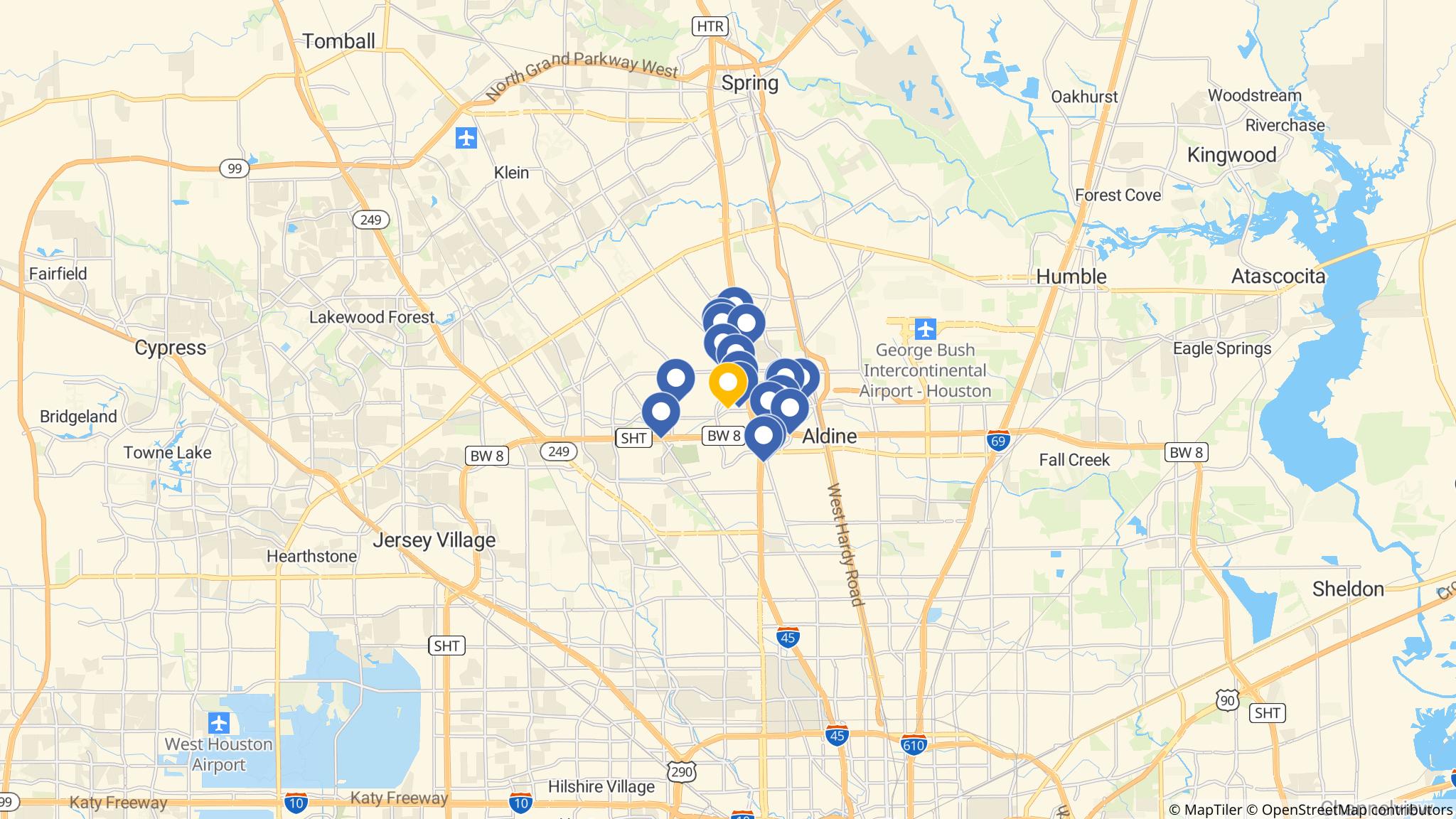 Street map of the ATM area