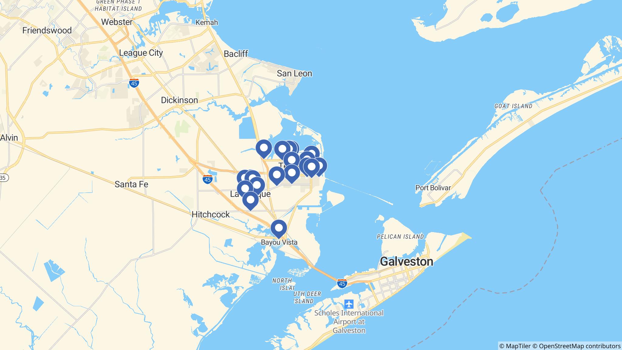 Street map of the ATM area