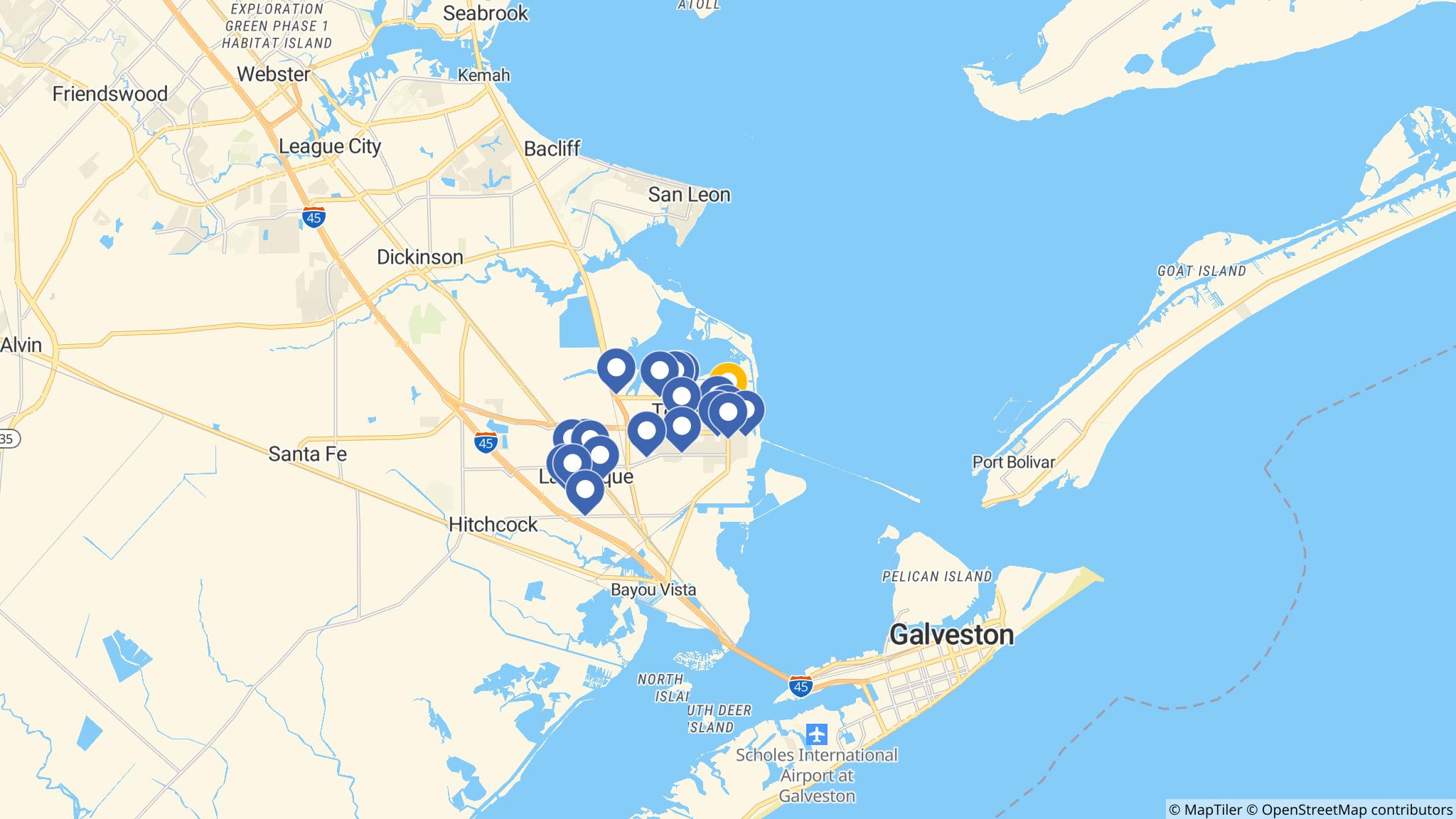 Street map of the ATM area