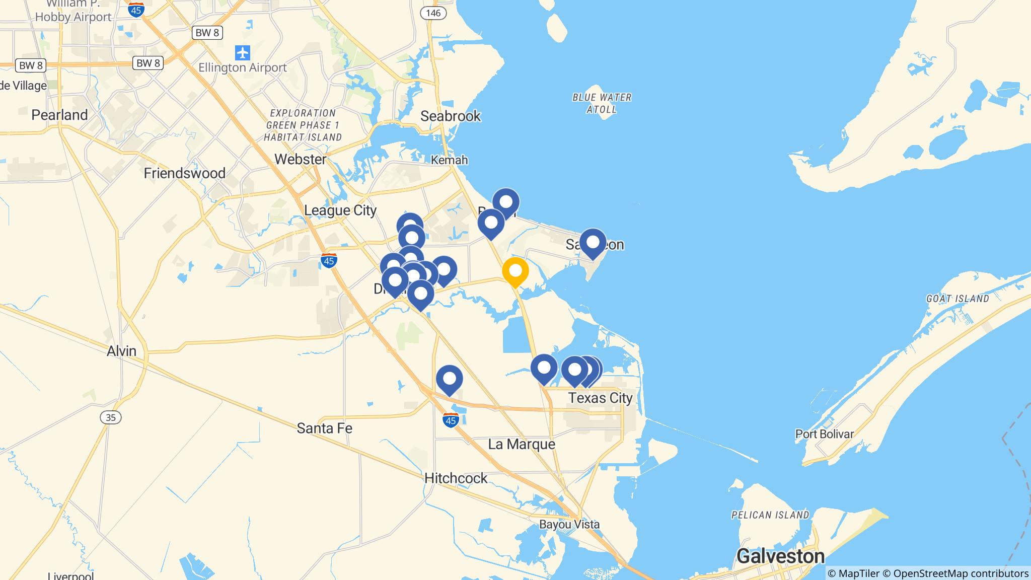 Street map of the ATM area