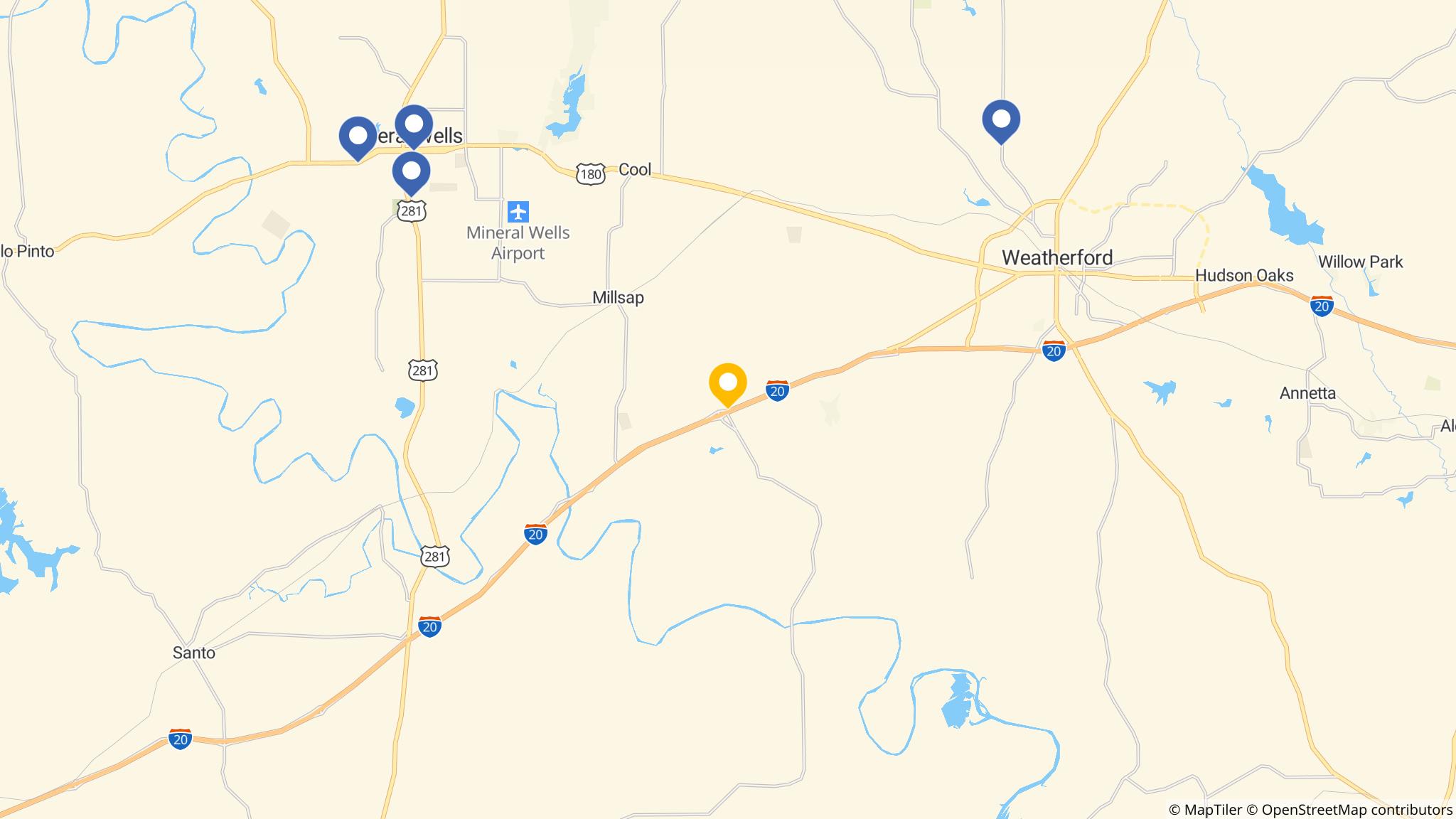 Street map of the ATM area