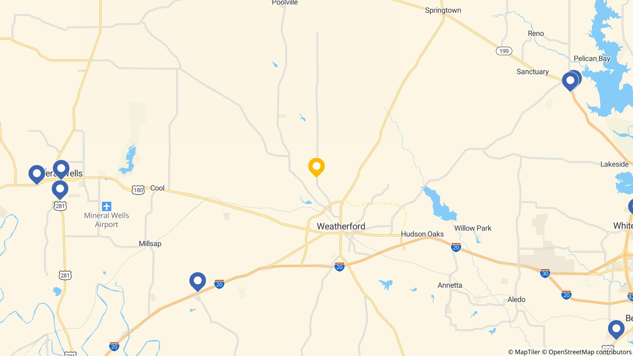 Street map of the ATM area