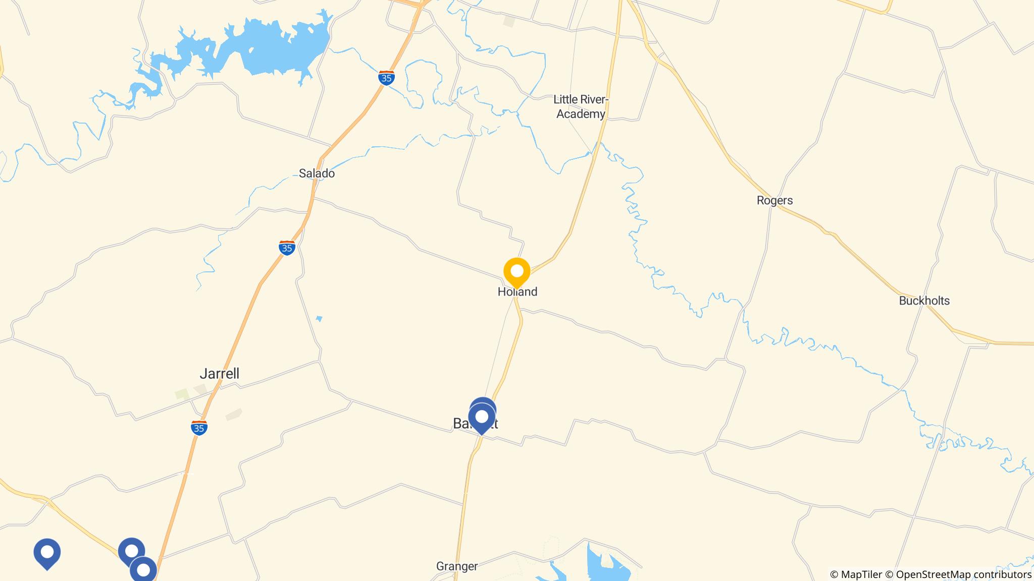 Street map of the ATM area