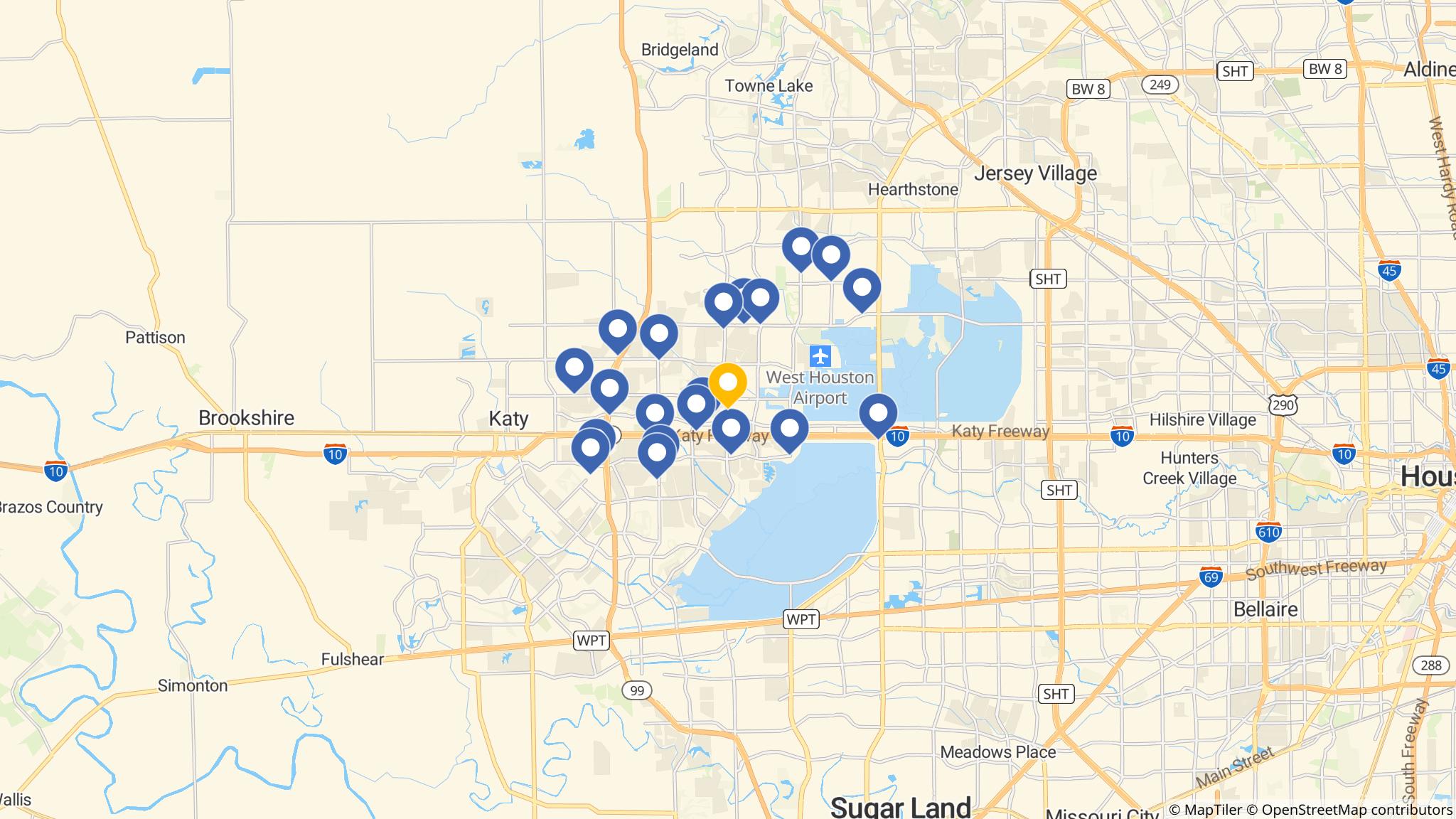 Street map of the ATM area