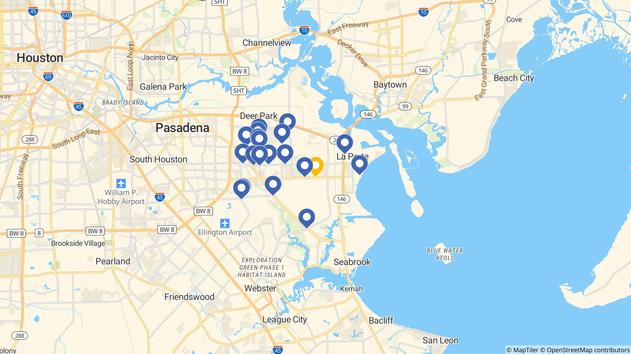 Street map of the ATM area