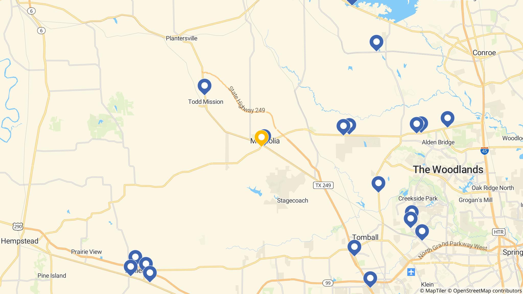 Street map of the ATM area