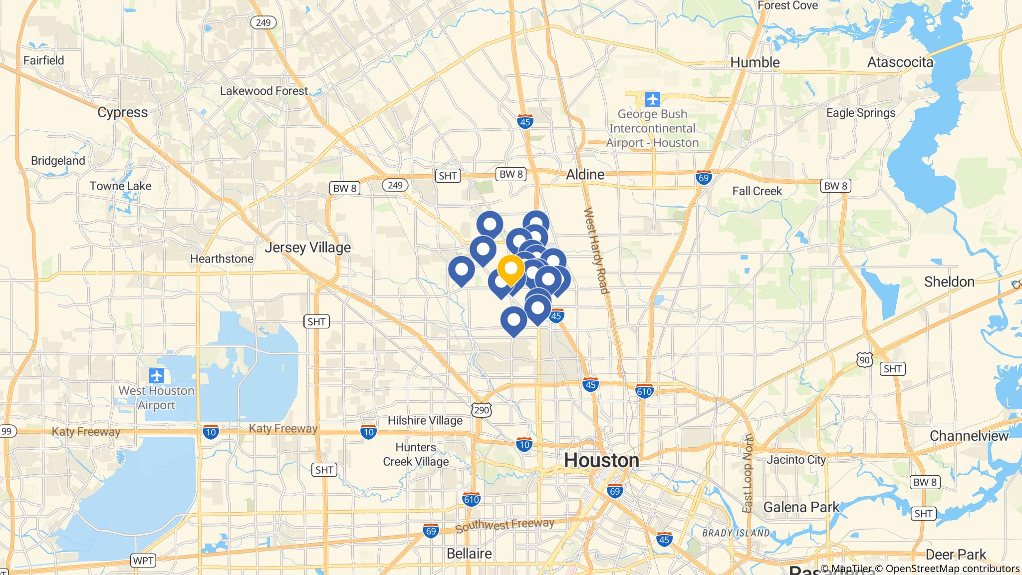 Street map of the ATM area