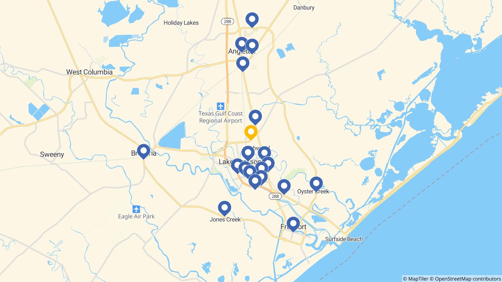 Street map of the ATM area