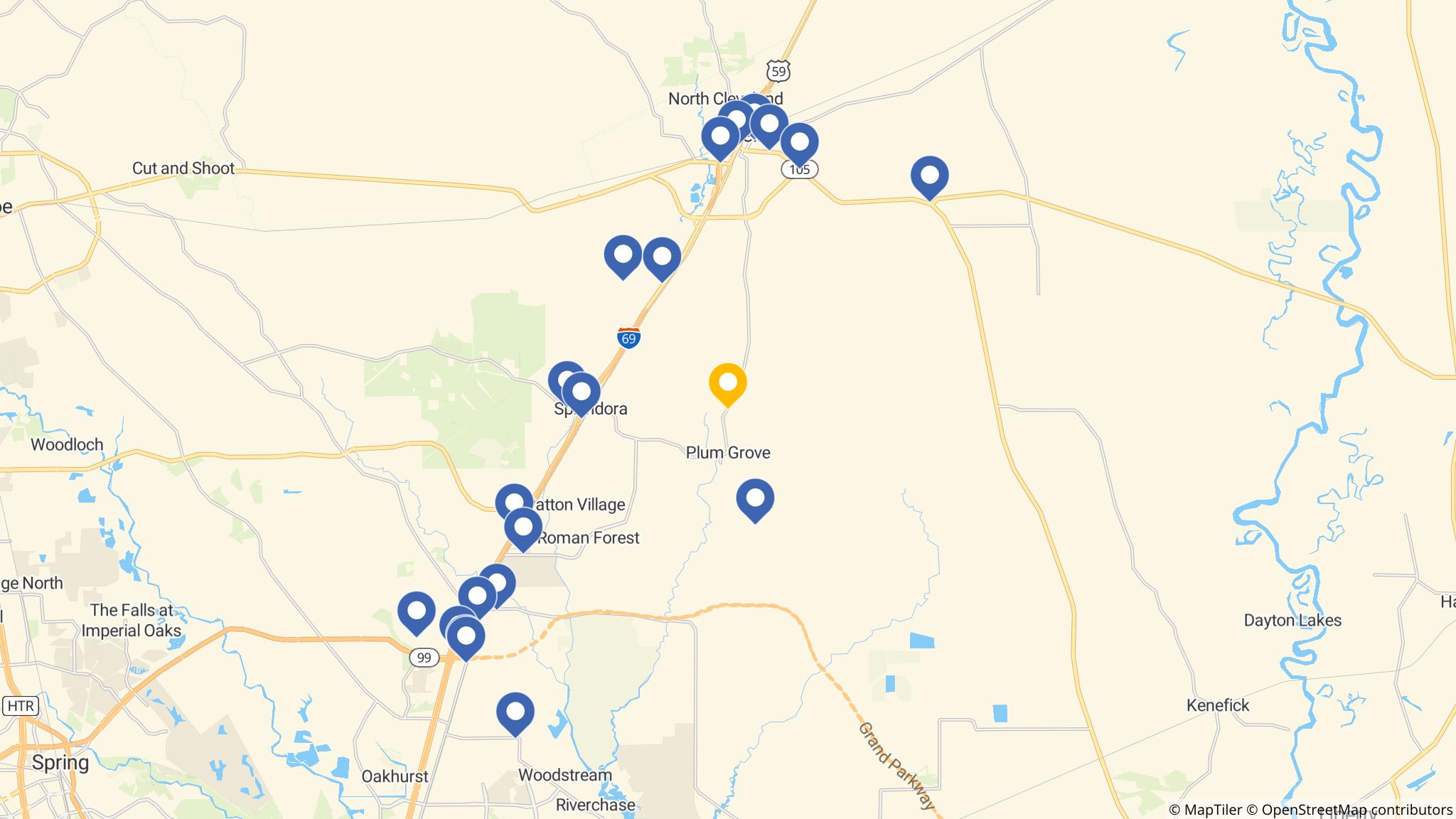 Street map of the ATM area