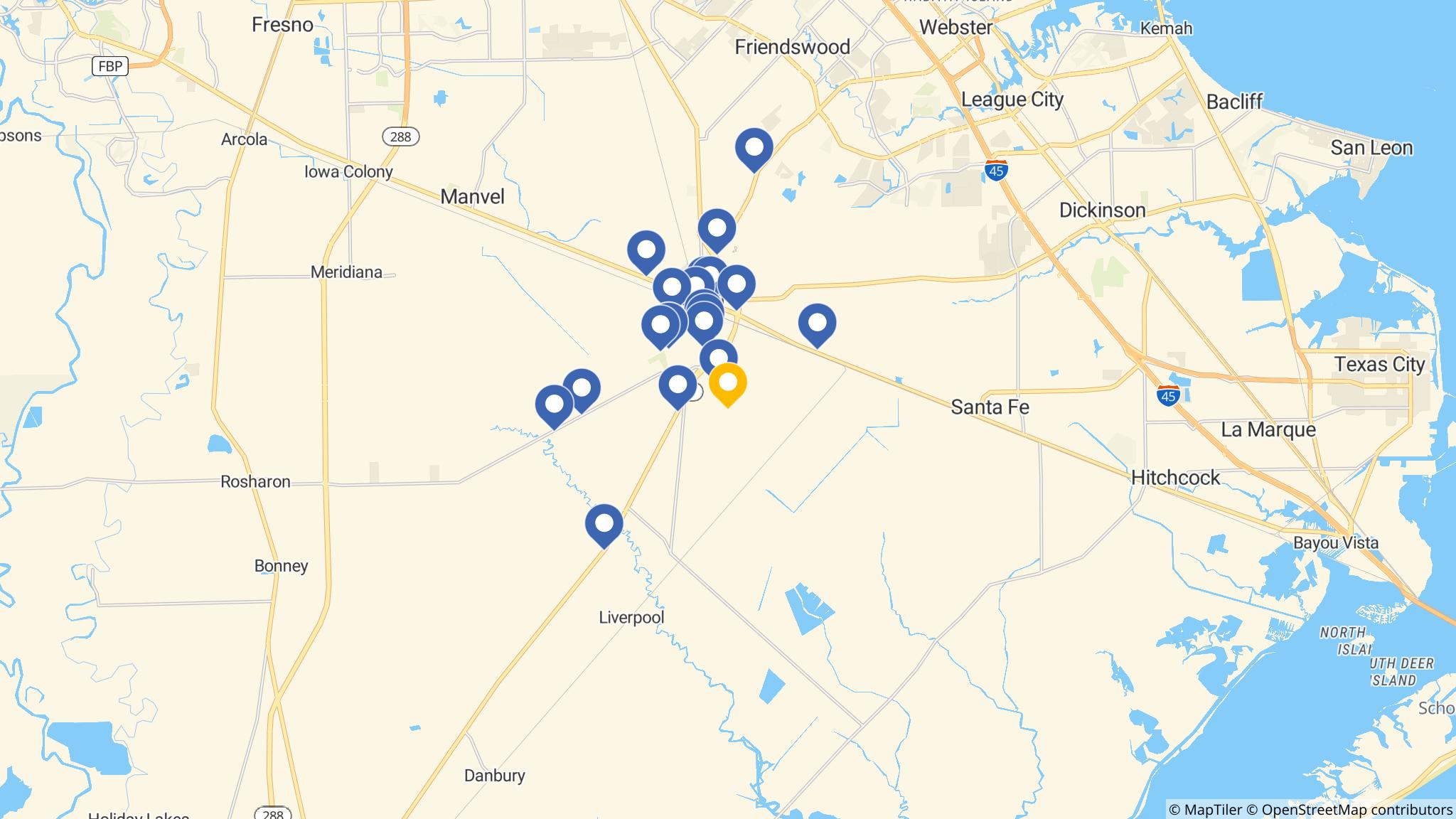 Street map of the ATM area