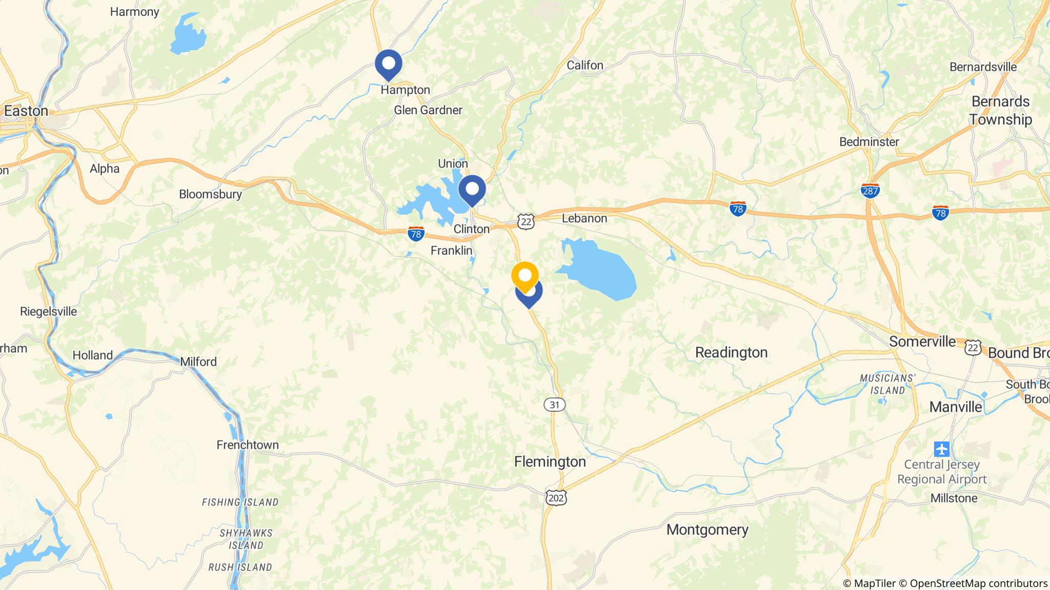 Street map of the ATM area