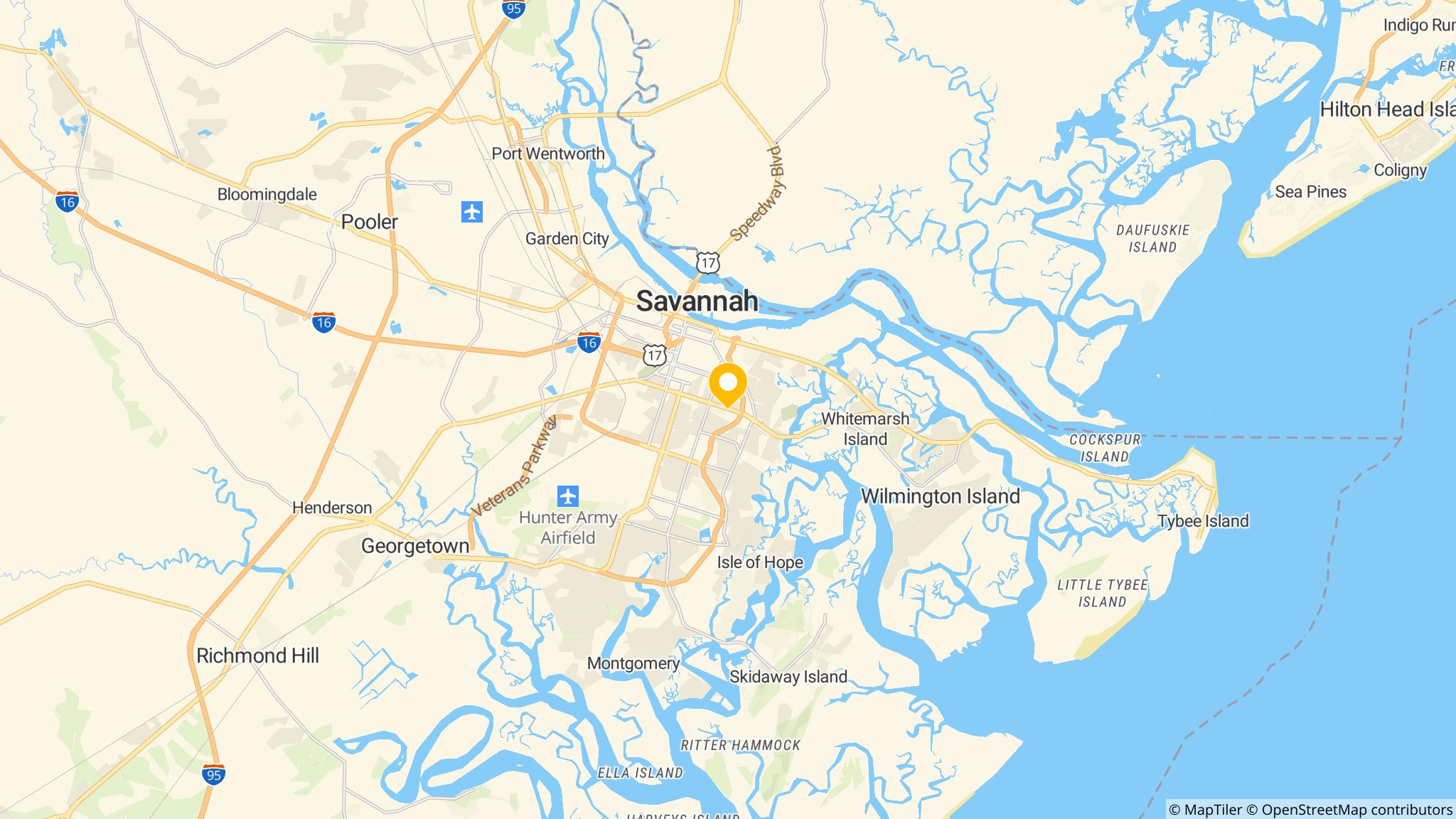Street map of the ATM area