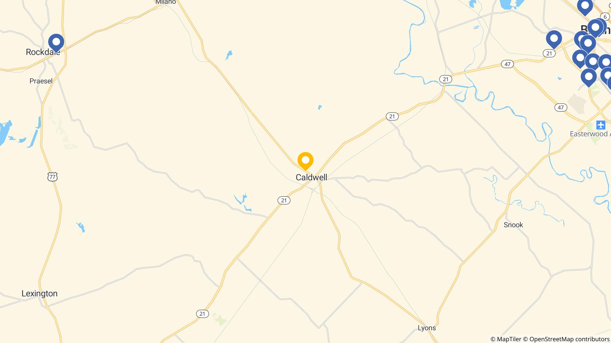 Street map of the ATM area