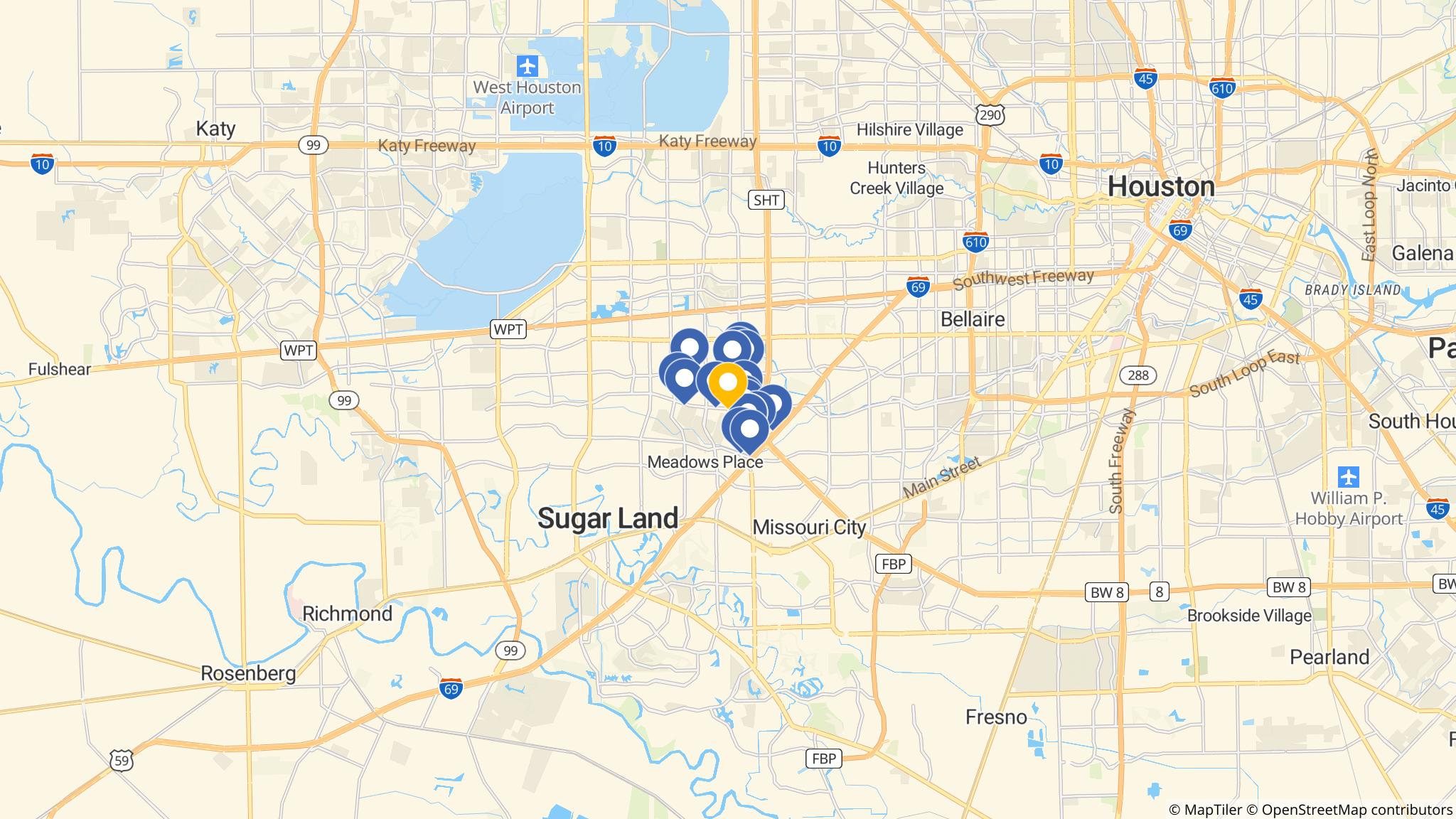 Street map of the ATM area