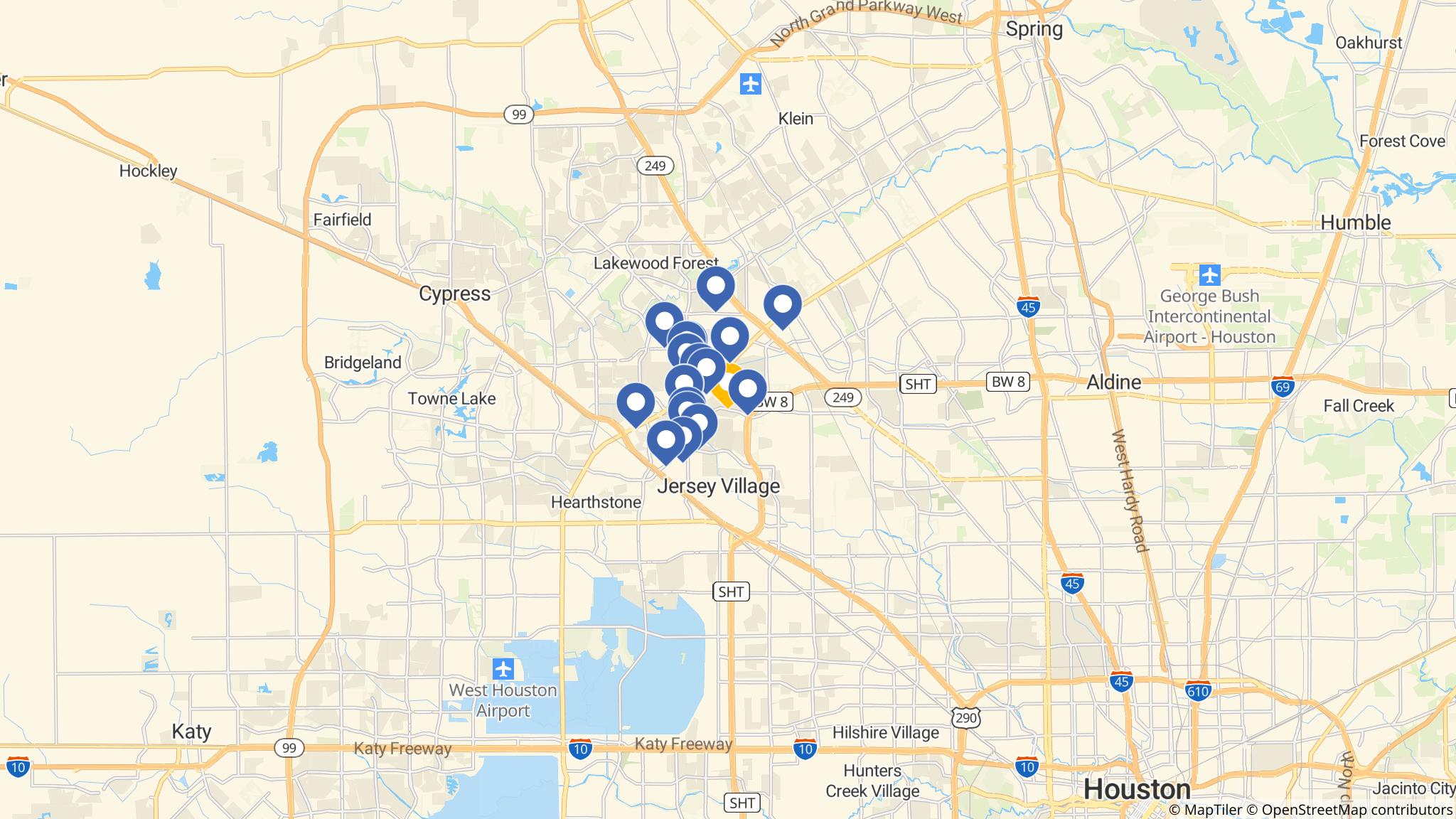 Street map of the ATM area