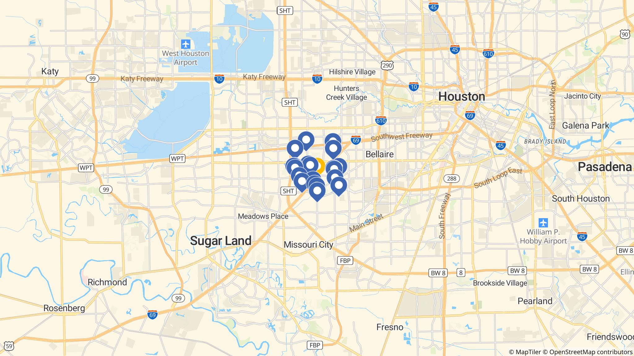 Street map of the ATM area