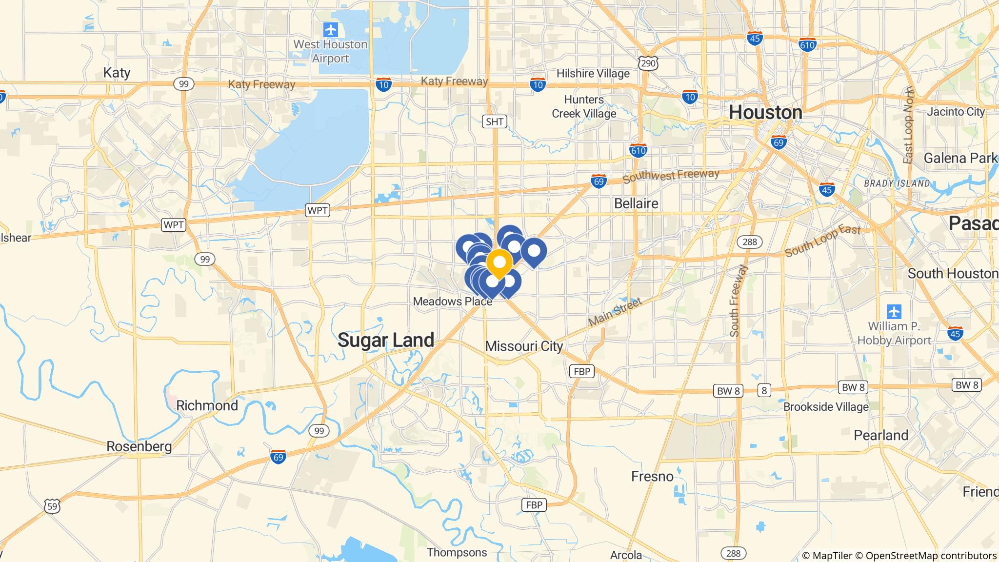 Street map of the ATM area