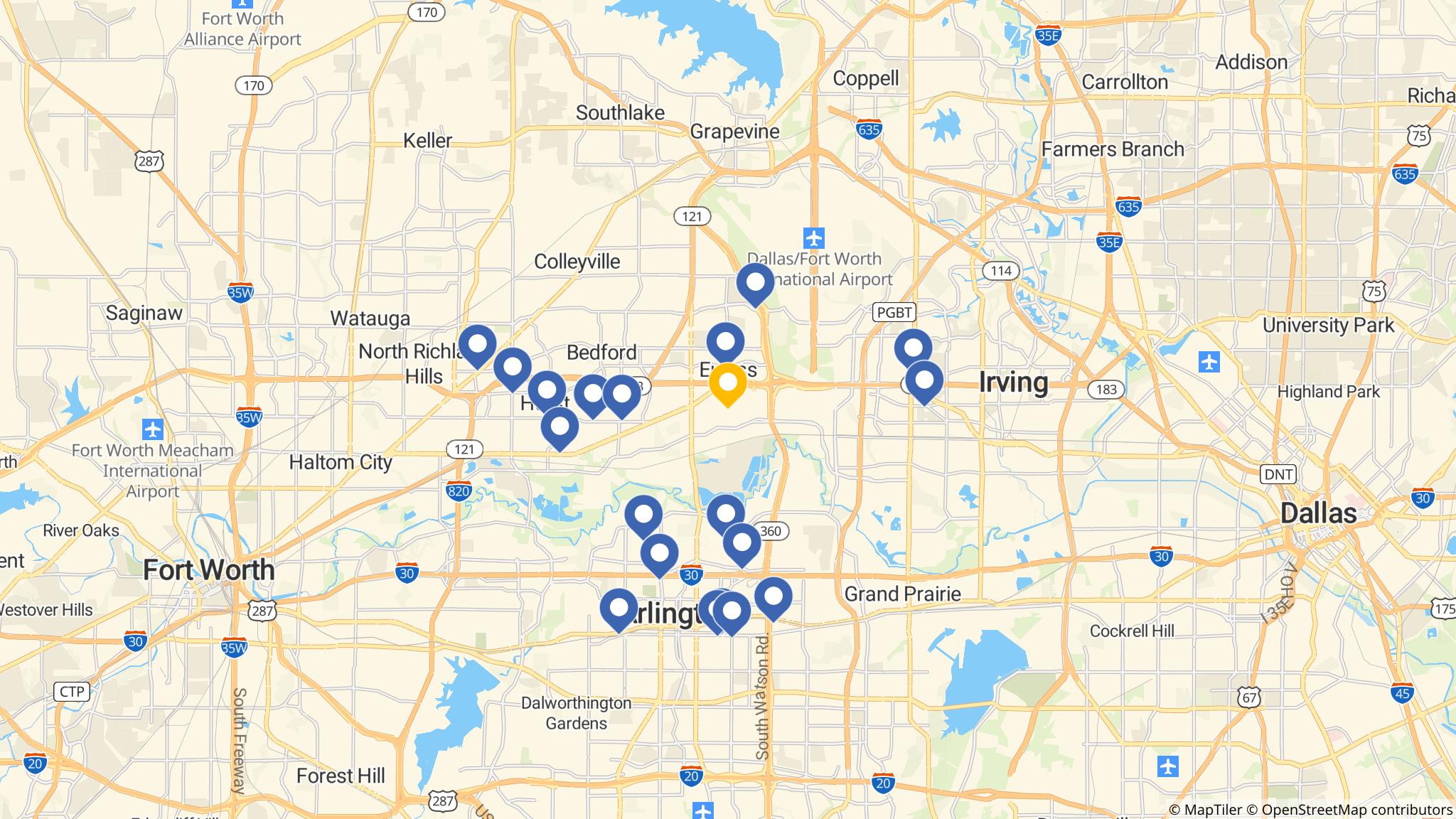Street map of the ATM area