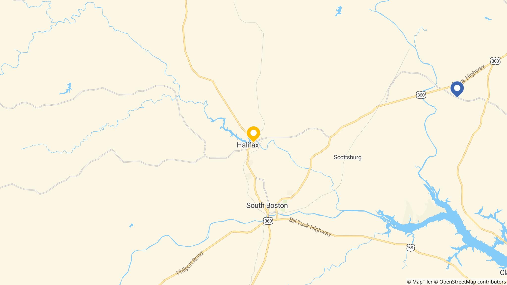 Street map of the ATM area