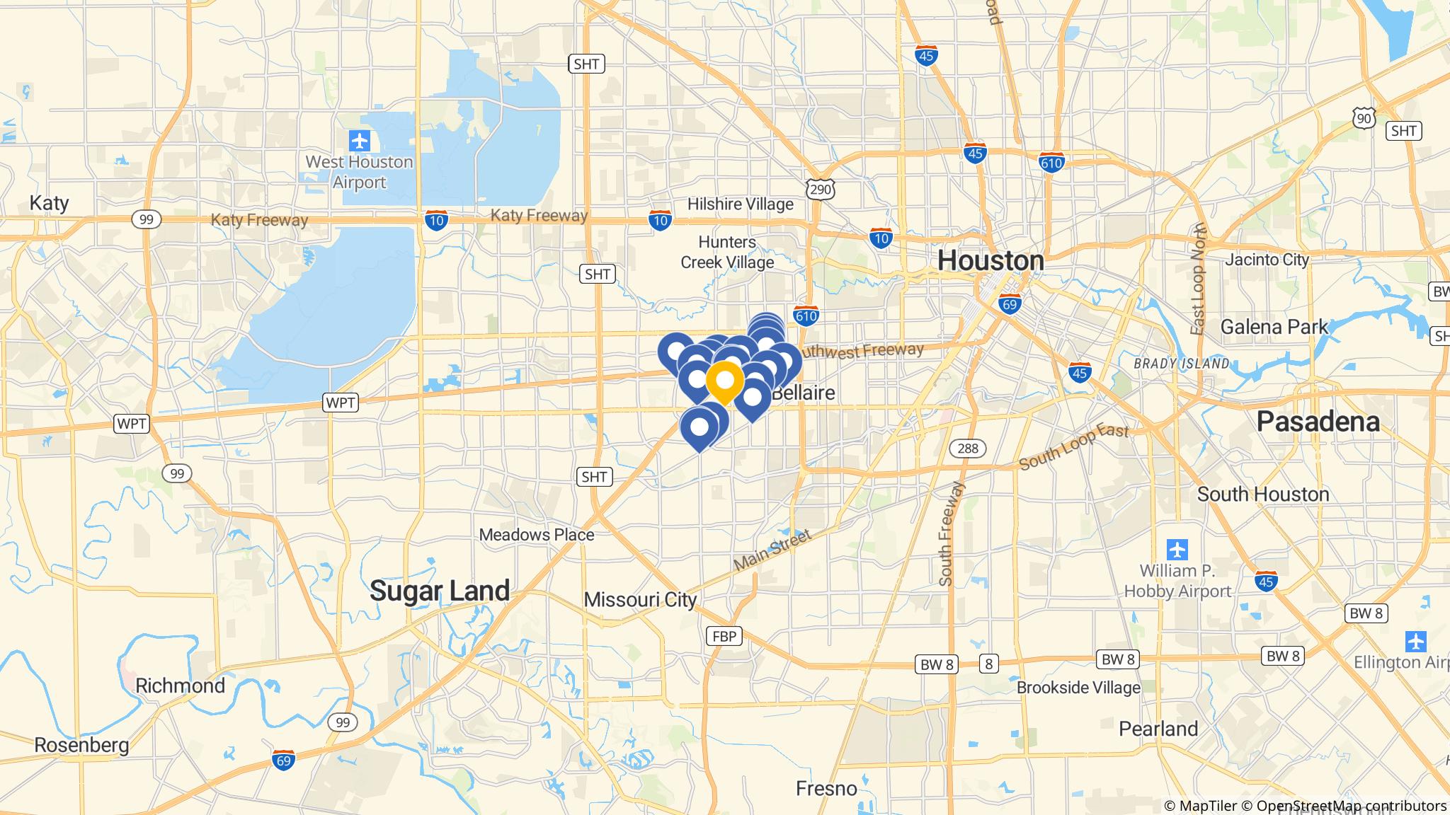 Street map of the ATM area