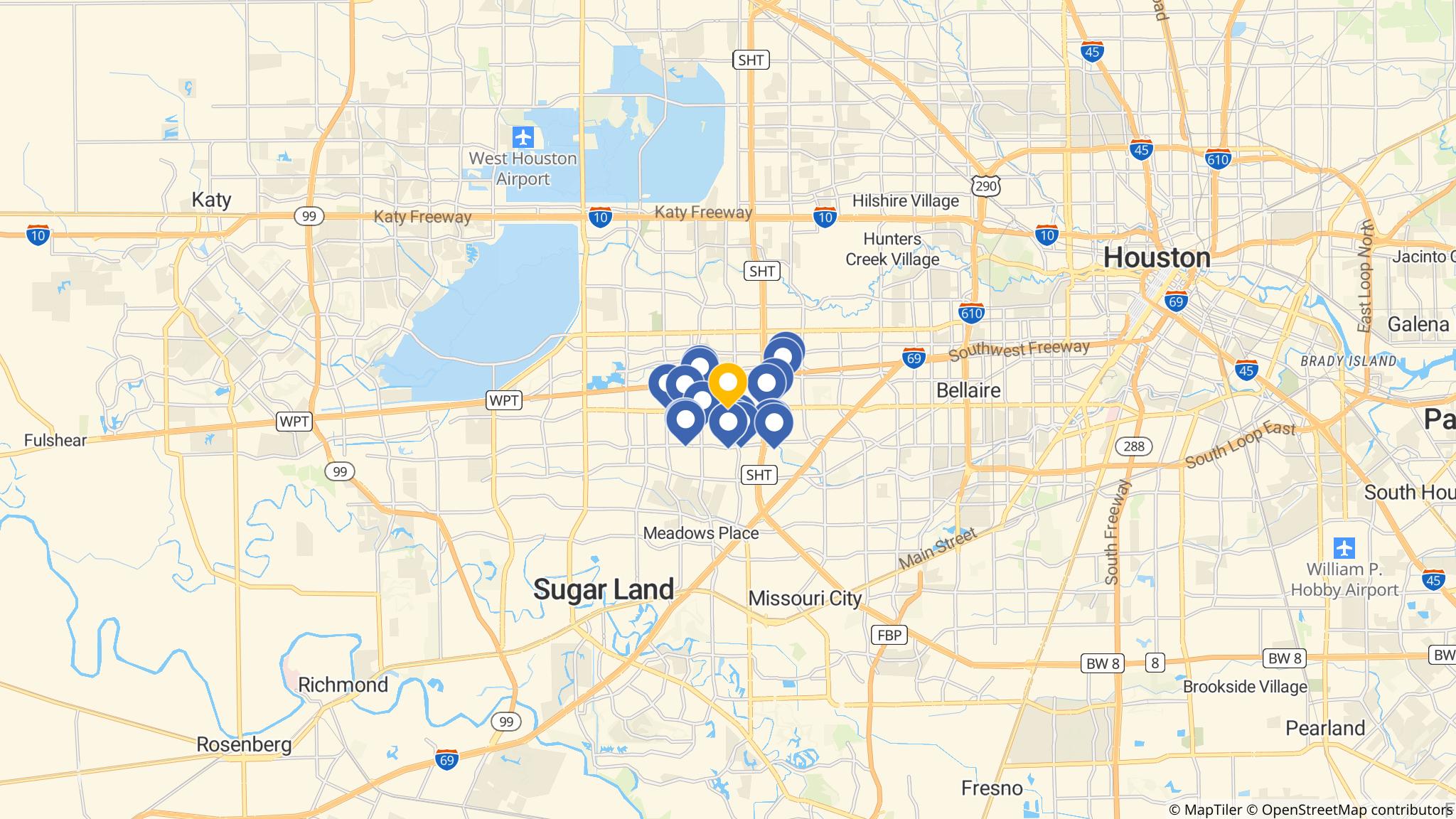 Street map of the ATM area