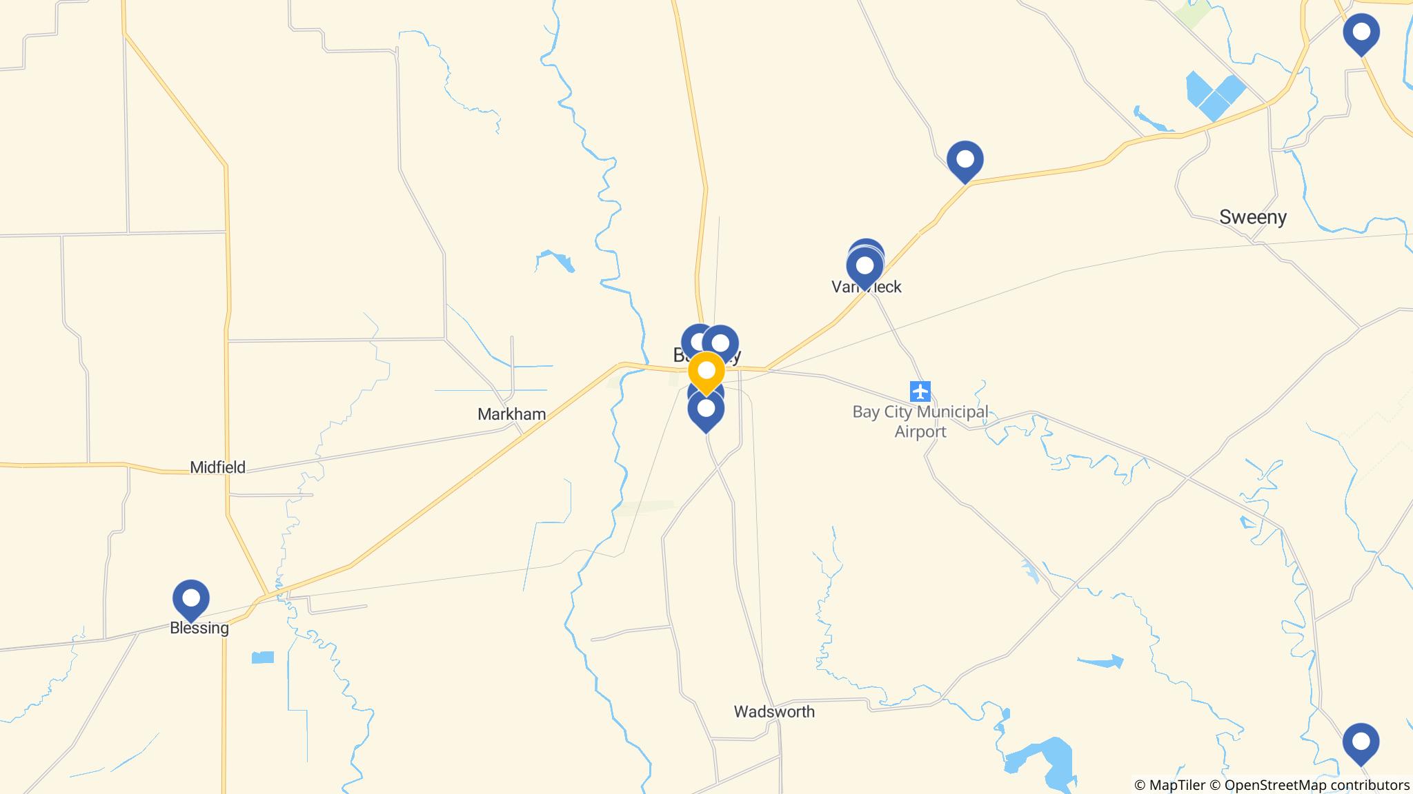 Street map of the ATM area