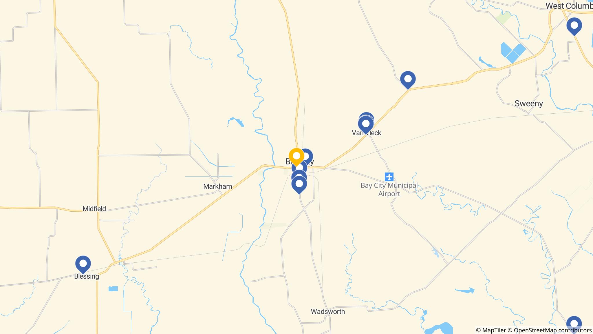 Street map of the ATM area