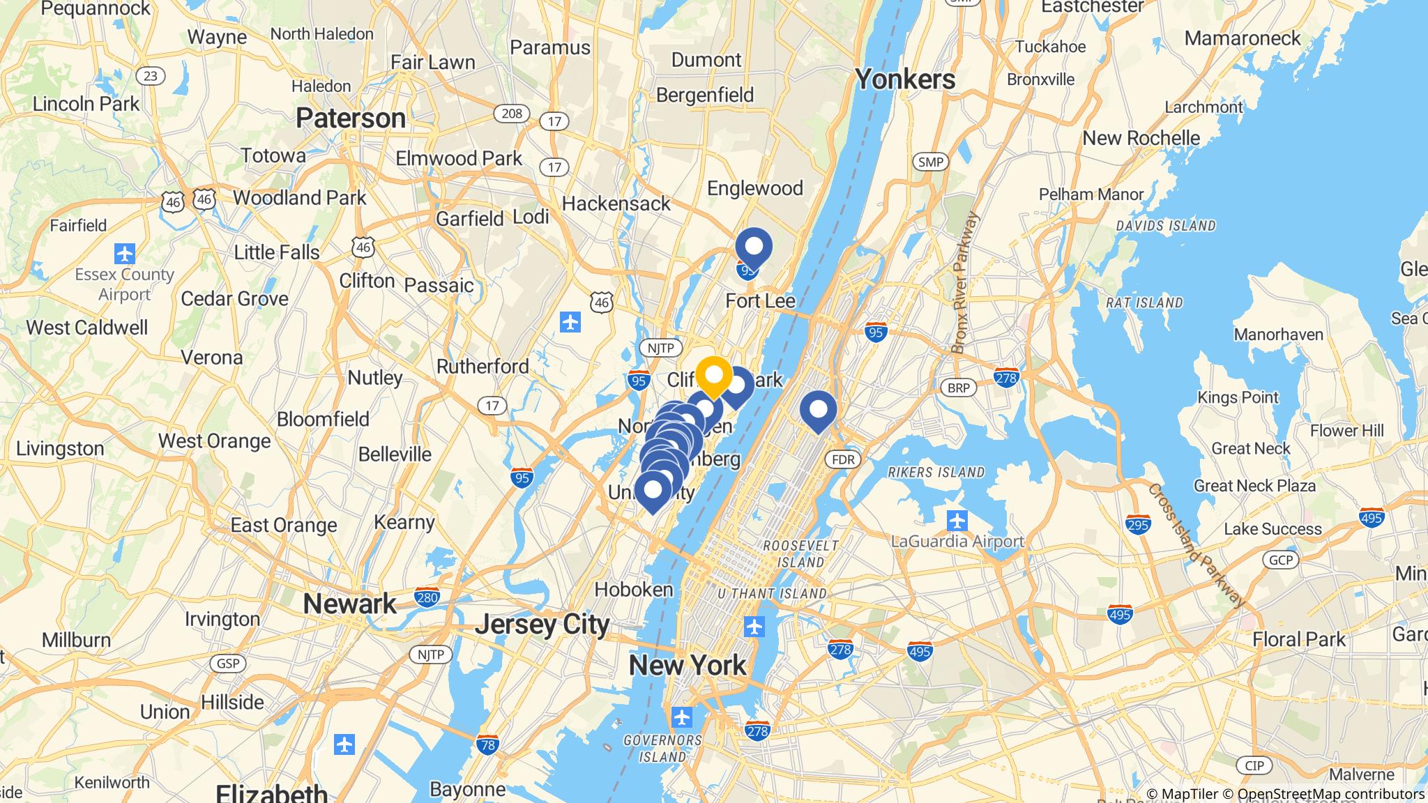 Street map of the ATM area