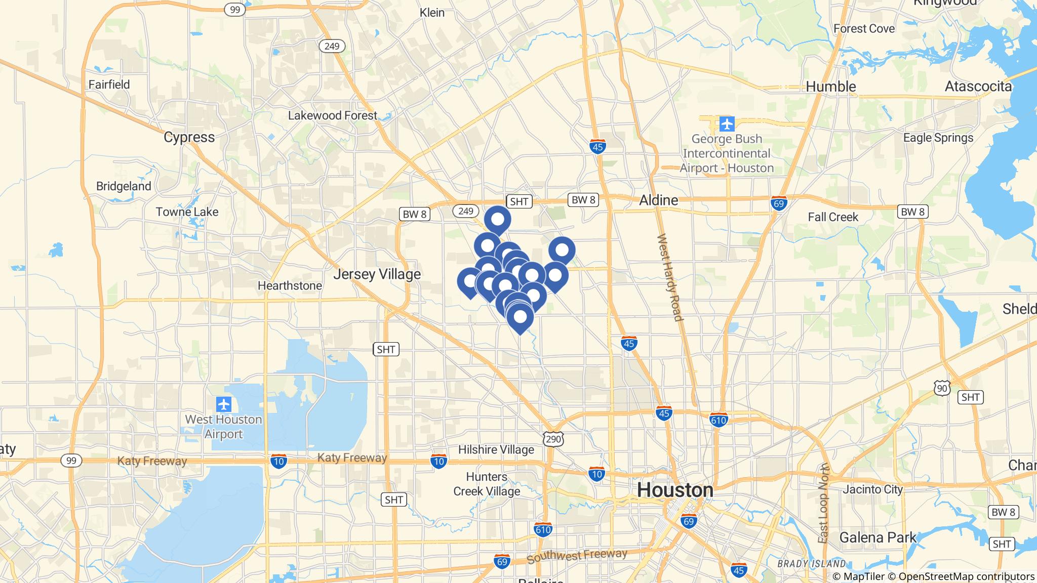 Street map of the ATM area