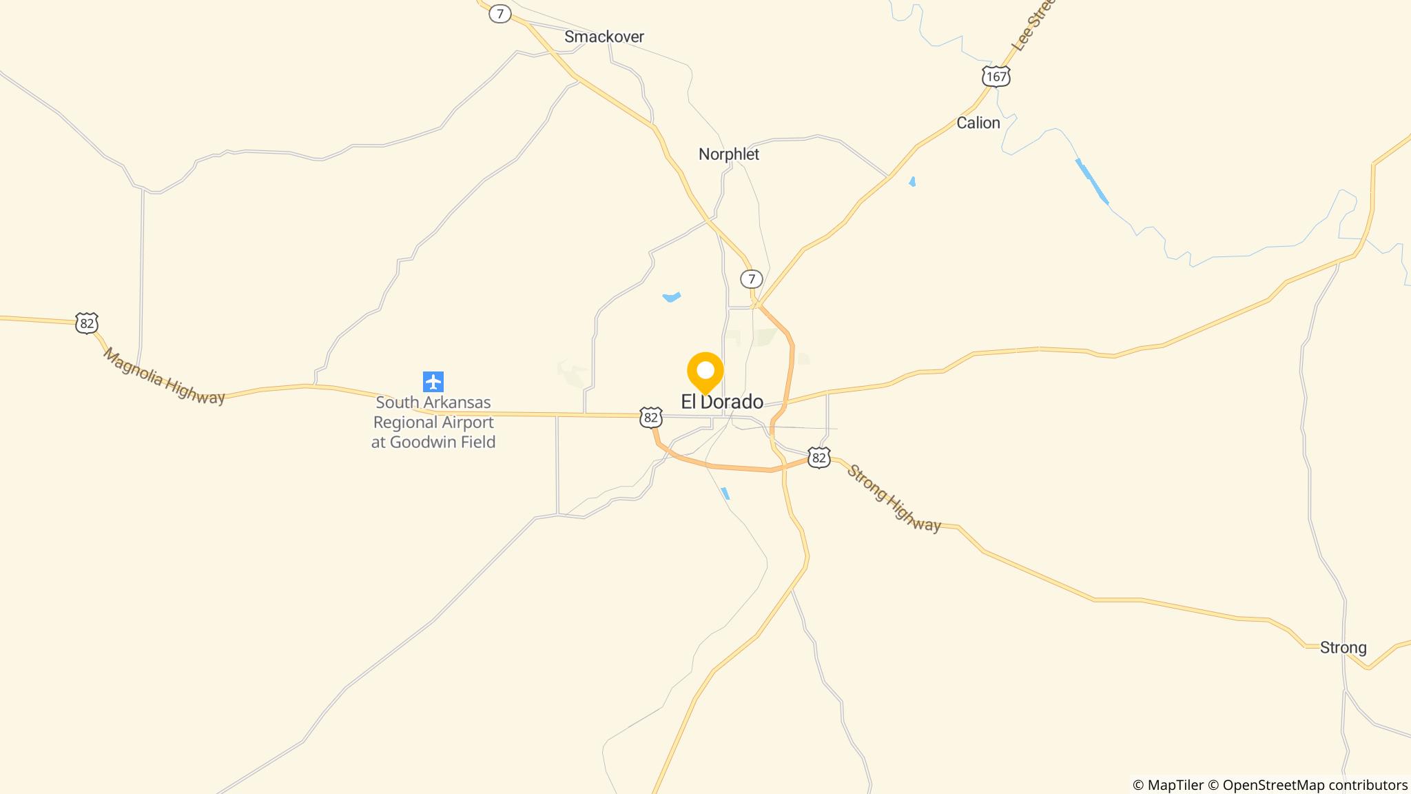 Street map of the ATM area
