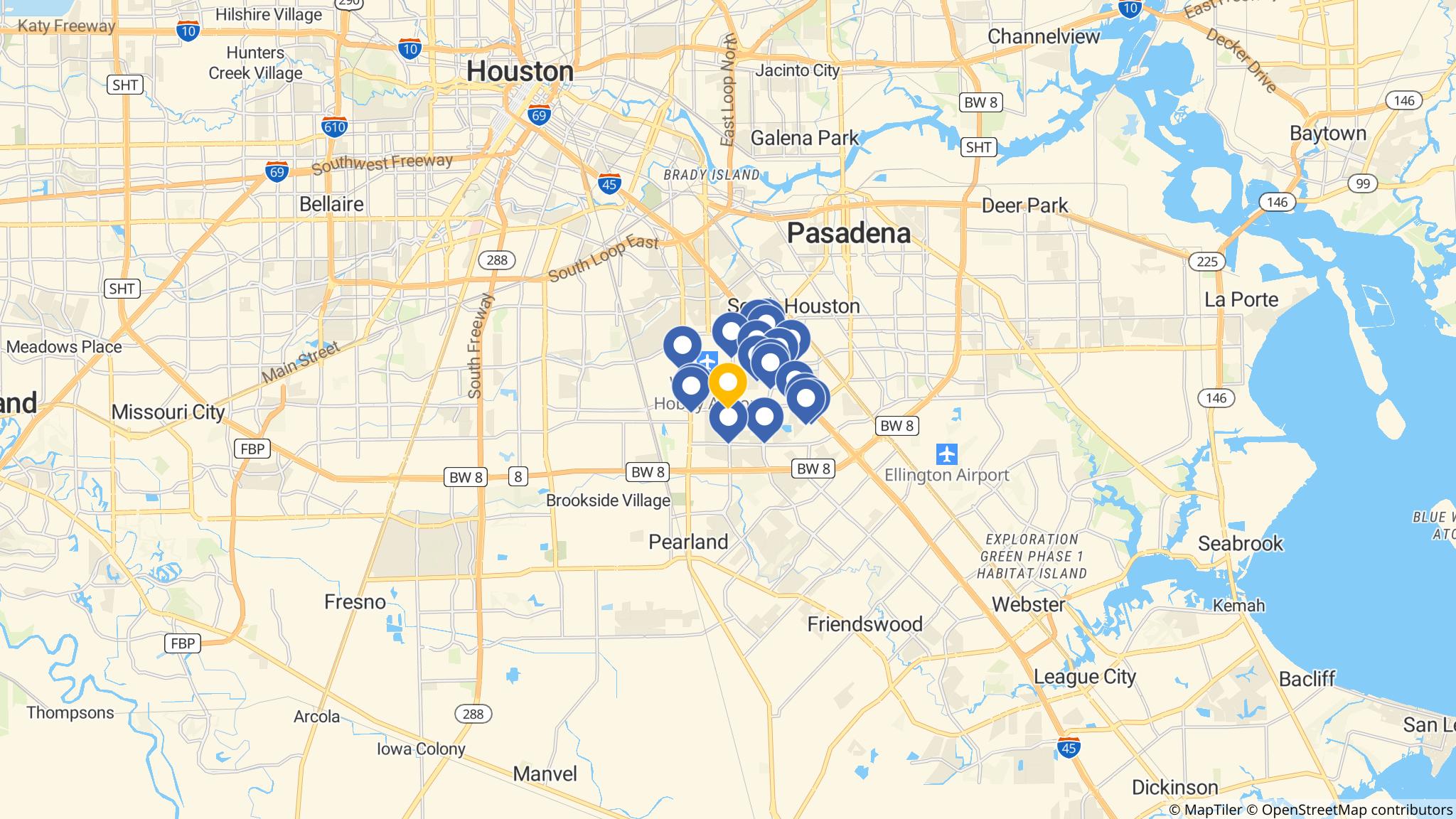 Street map of the ATM area