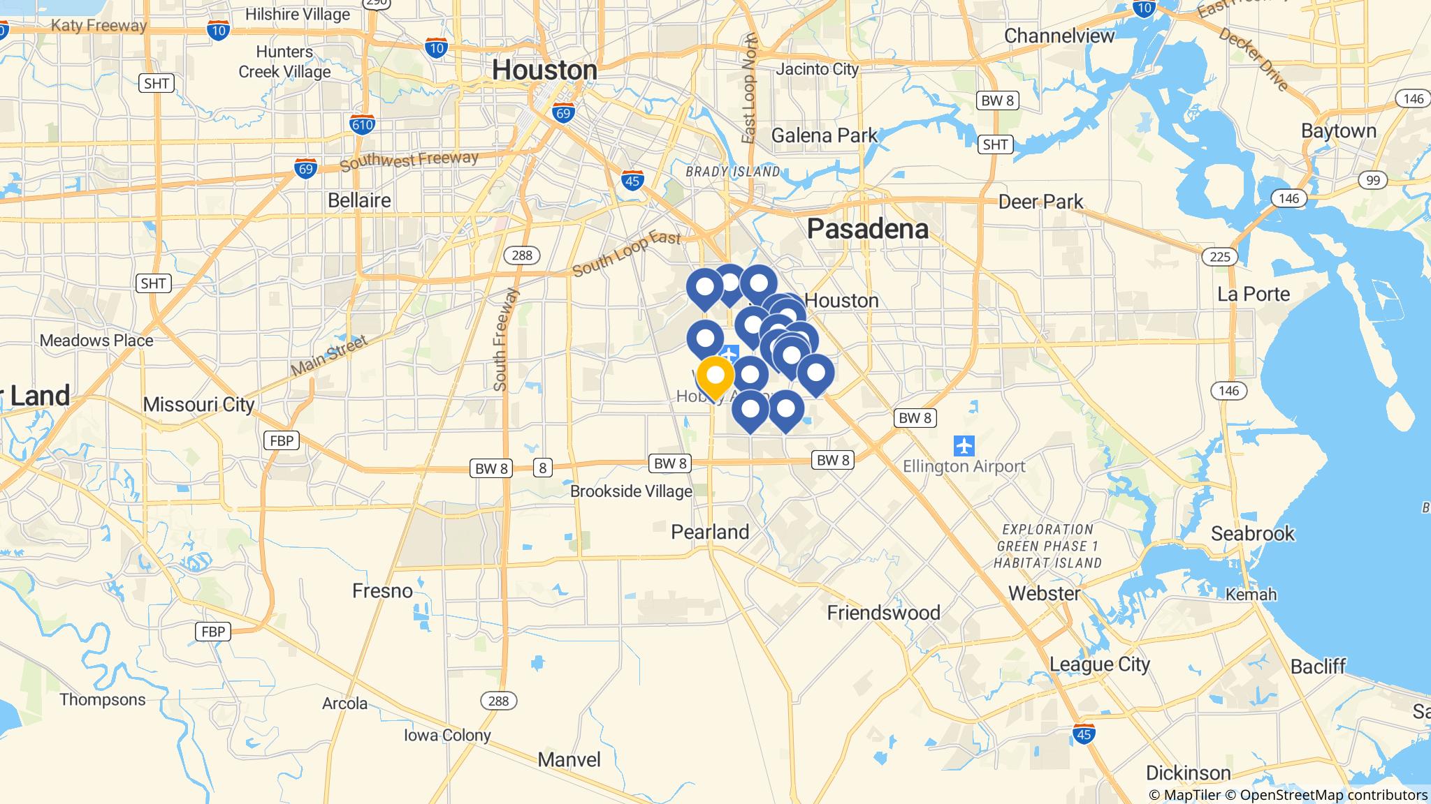 Street map of the ATM area