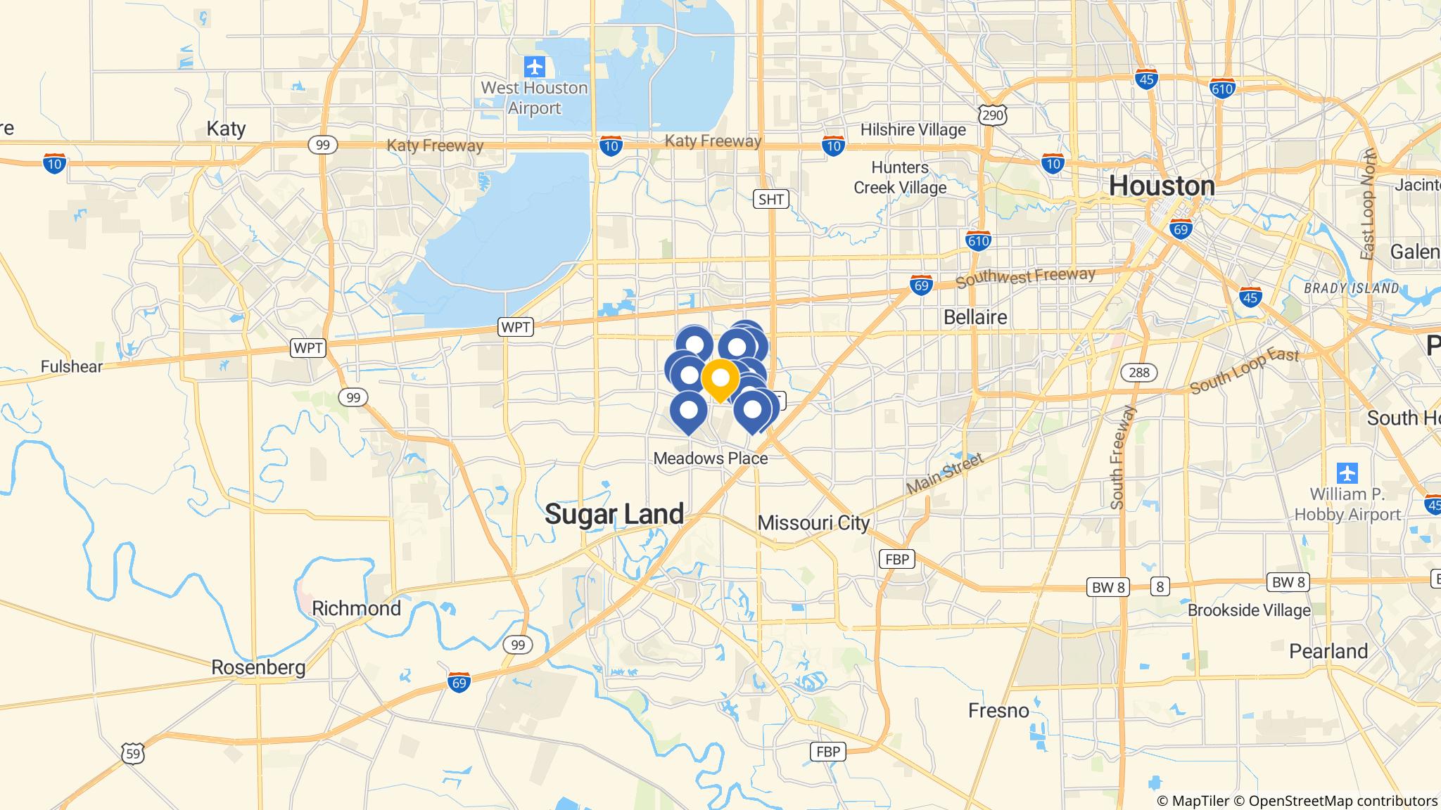 Street map of the ATM area
