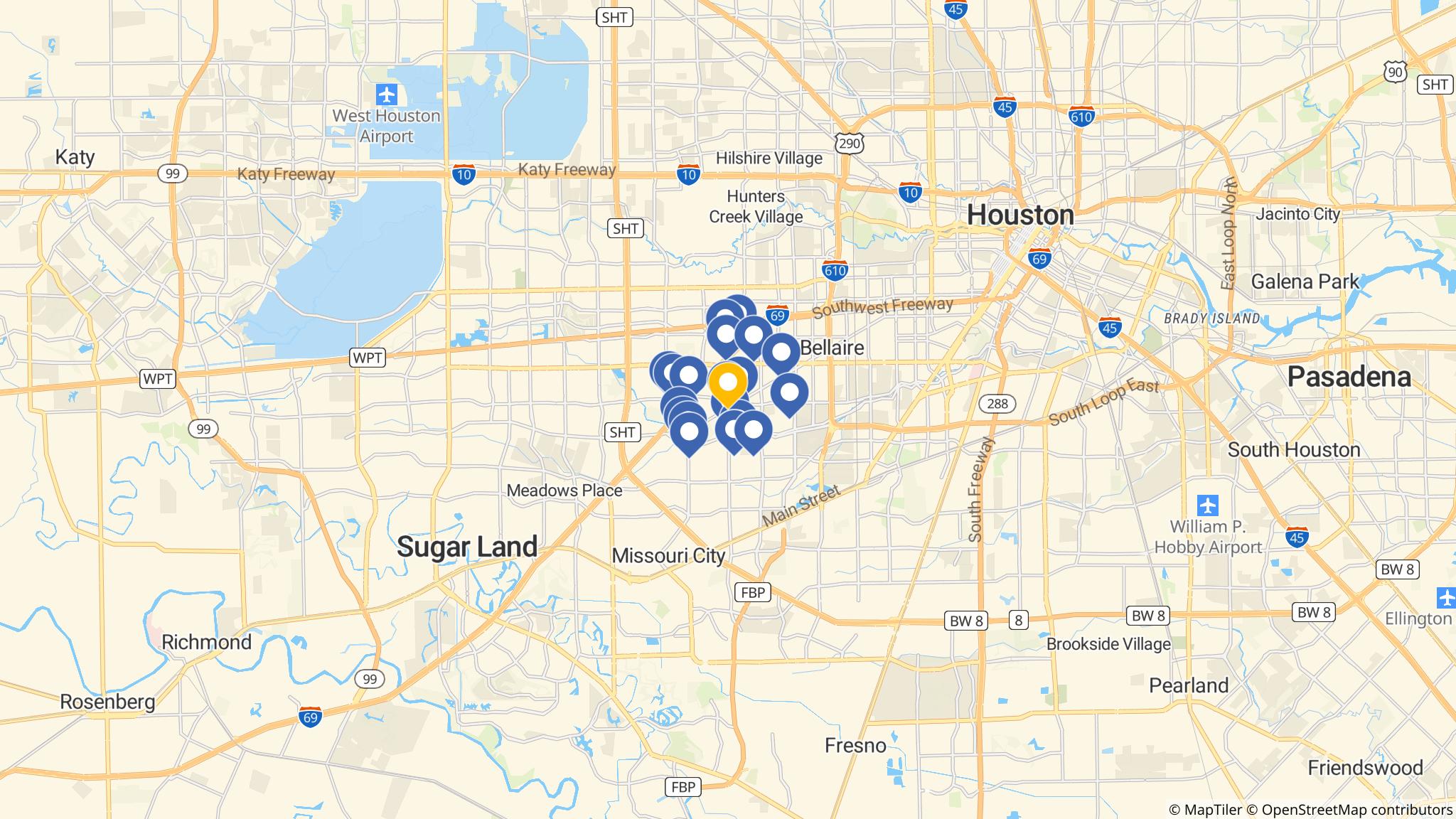Street map of the ATM area
