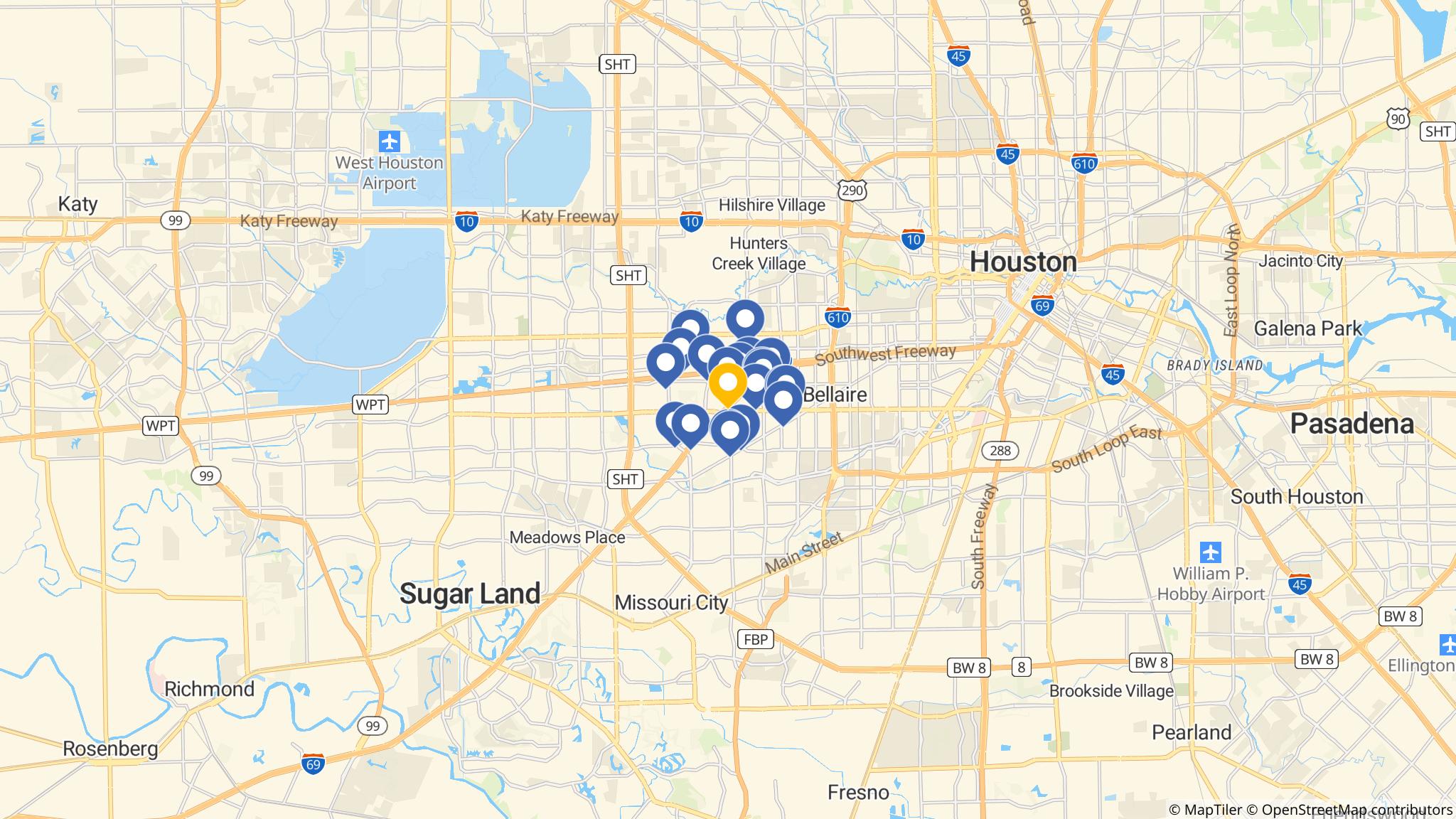 Street map of the ATM area