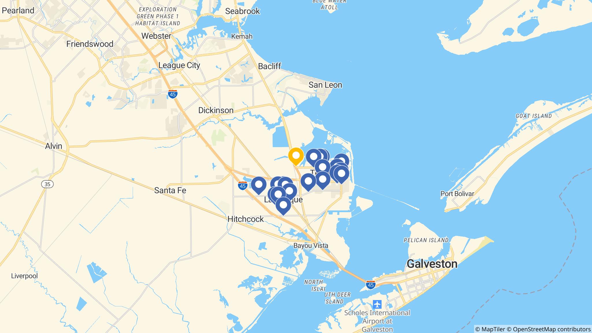 Street map of the ATM area