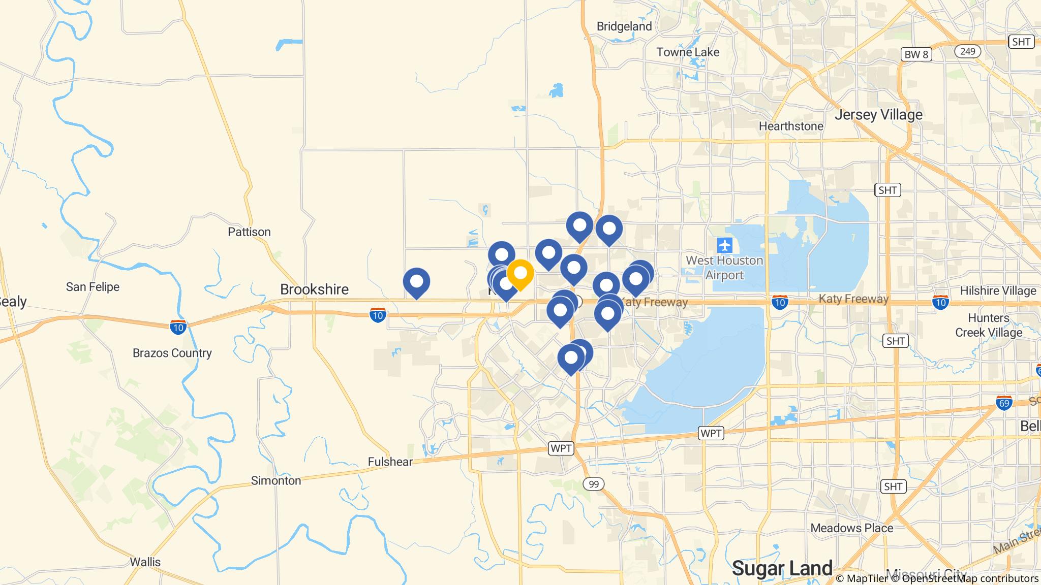 Street map of the ATM area