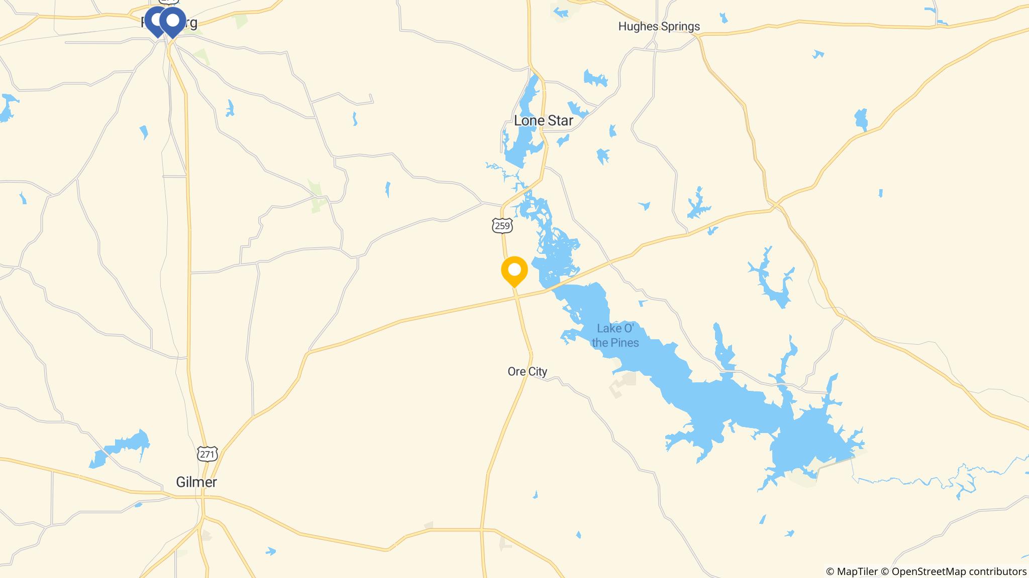 Street map of the ATM area