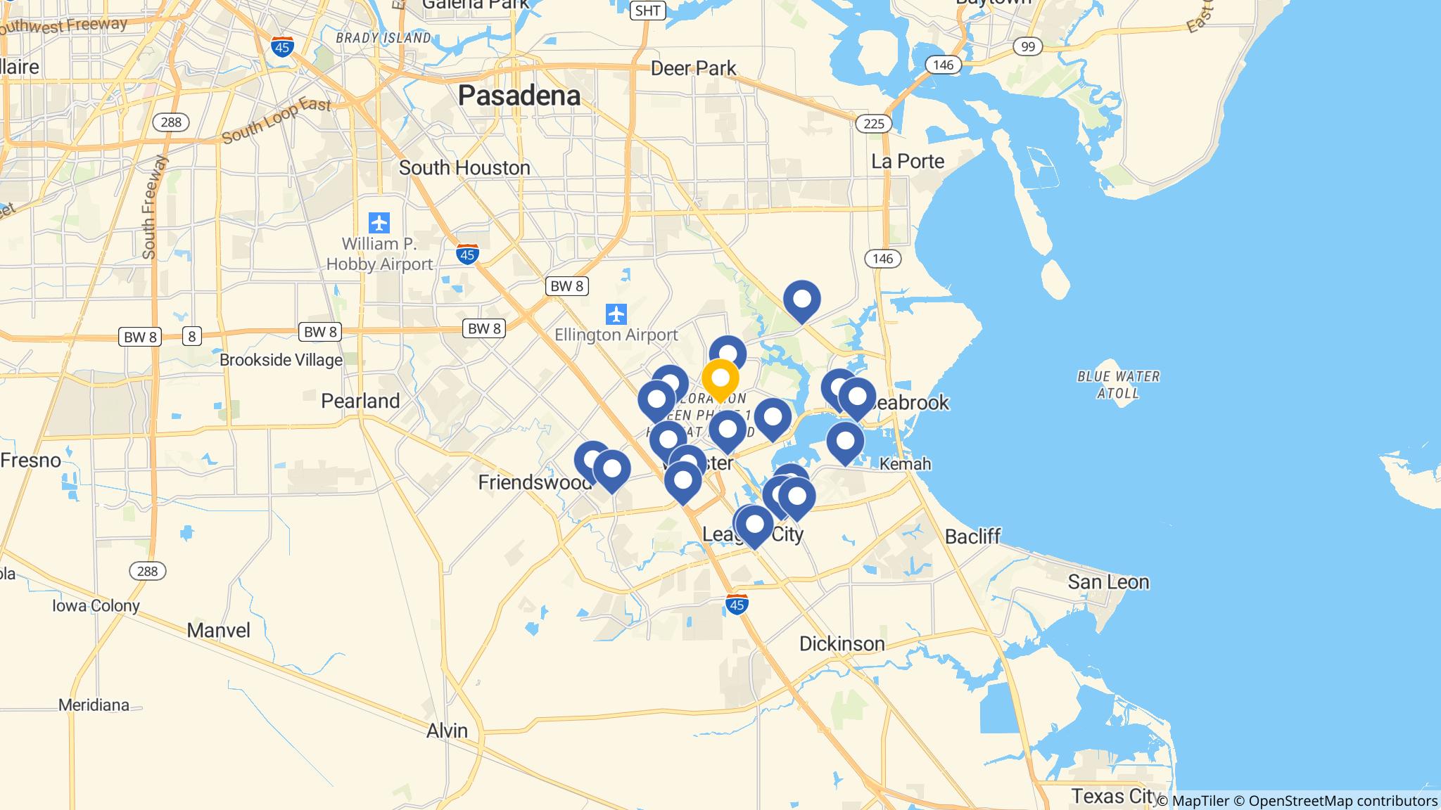 Street map of the ATM area