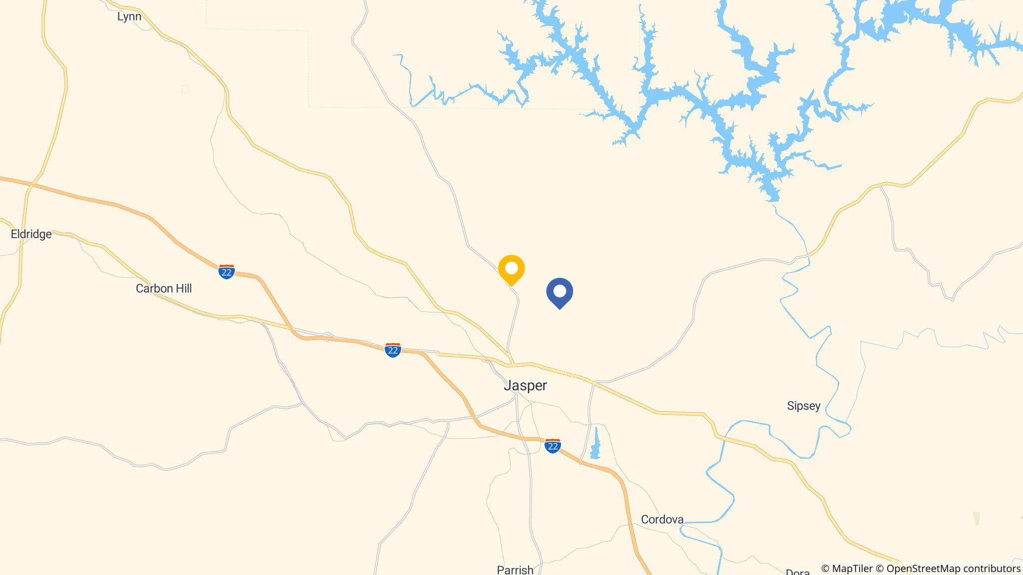 Street map of the ATM area