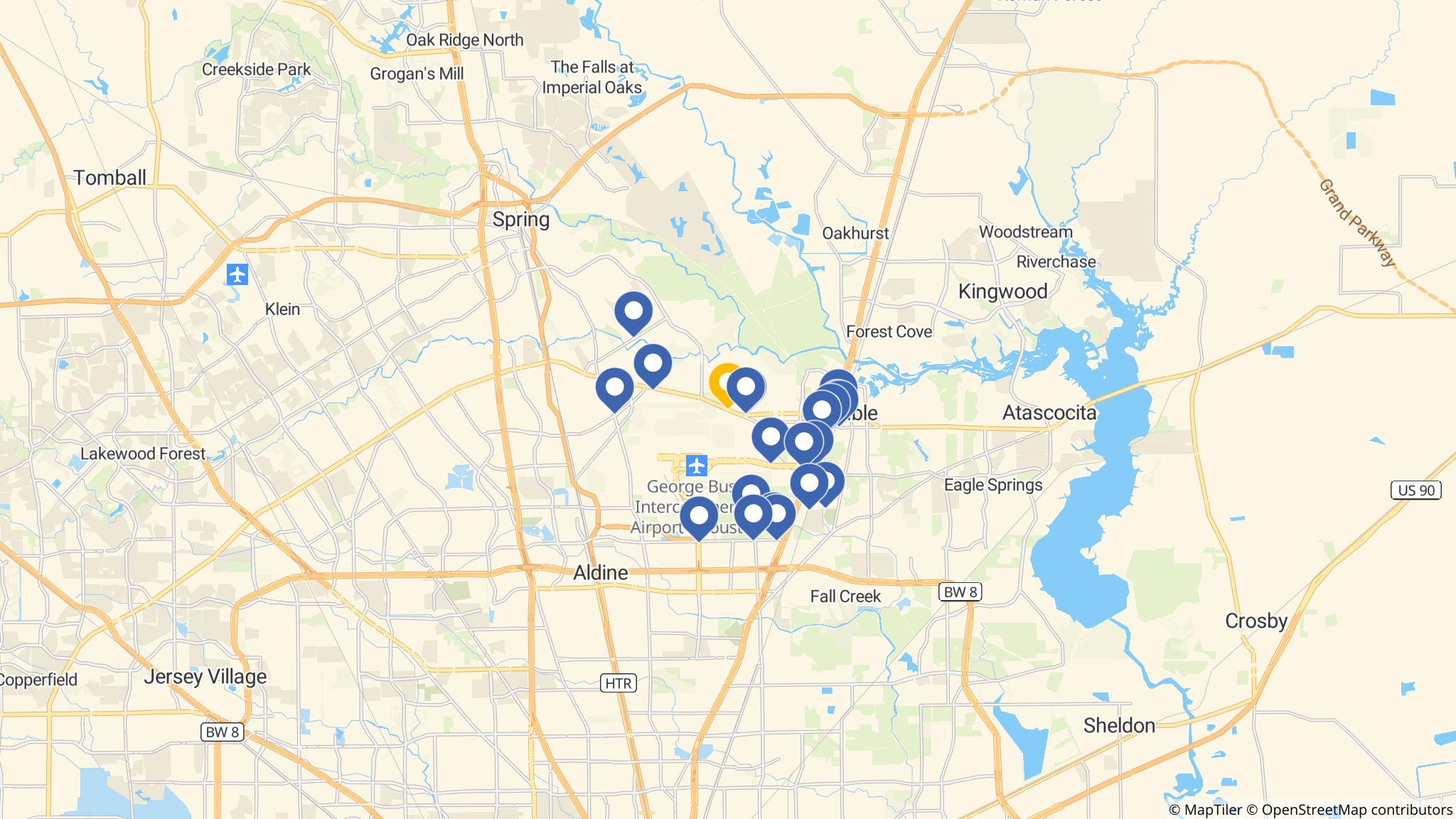 Street map of the ATM area