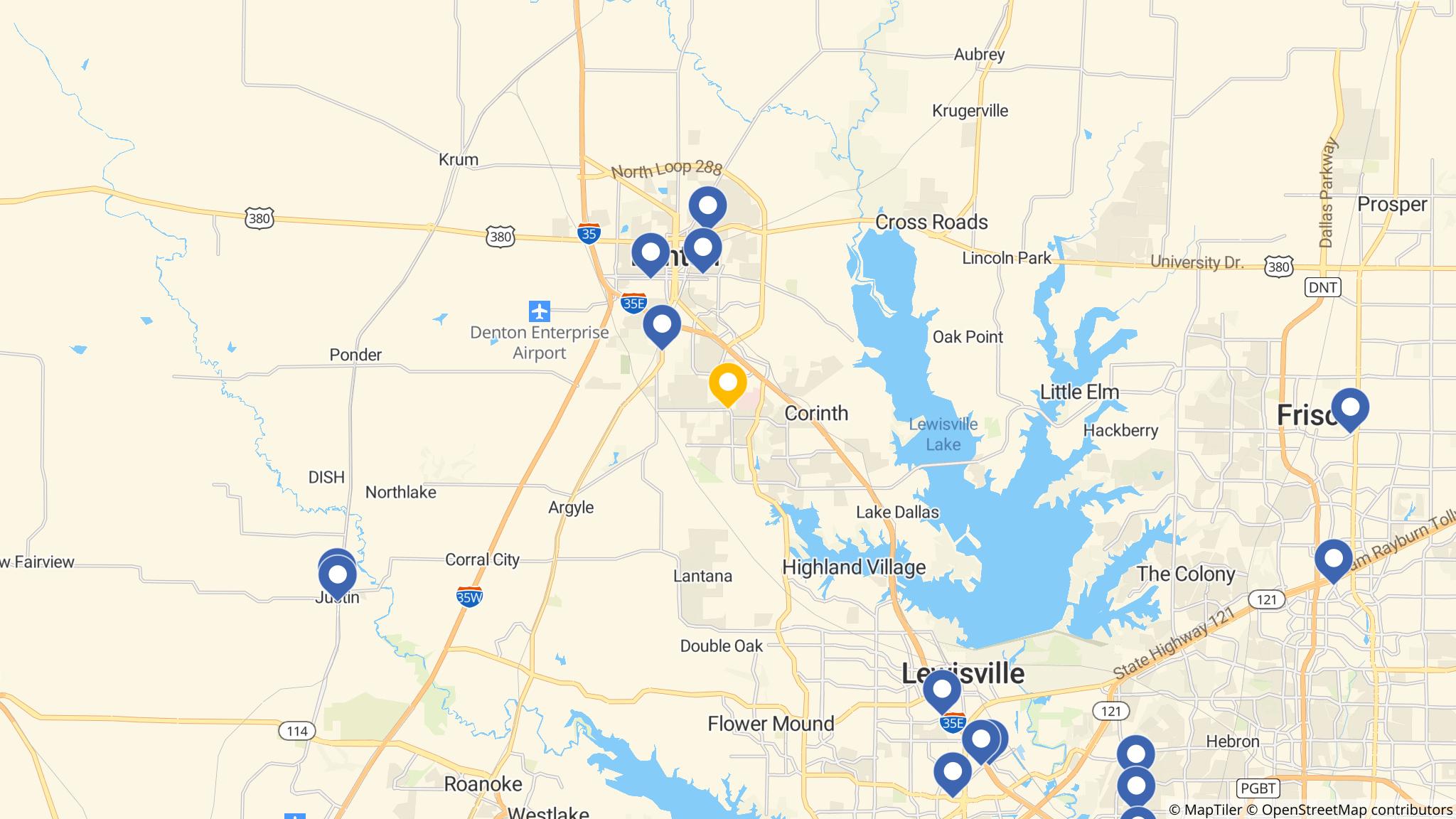 Street map of the ATM area
